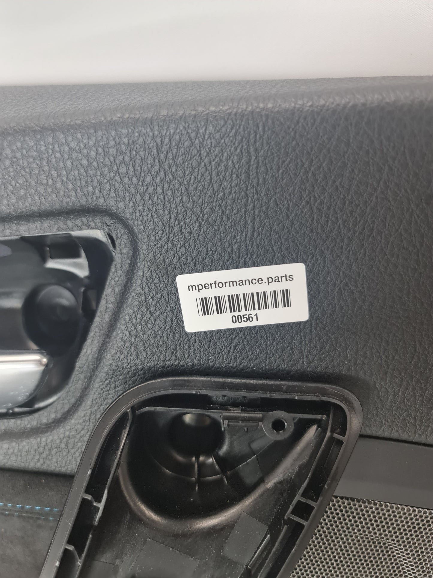 F87 M2 Black Leather Door Card with blue Stitching Passenger Side - 7e41587 - MPerformance.parts