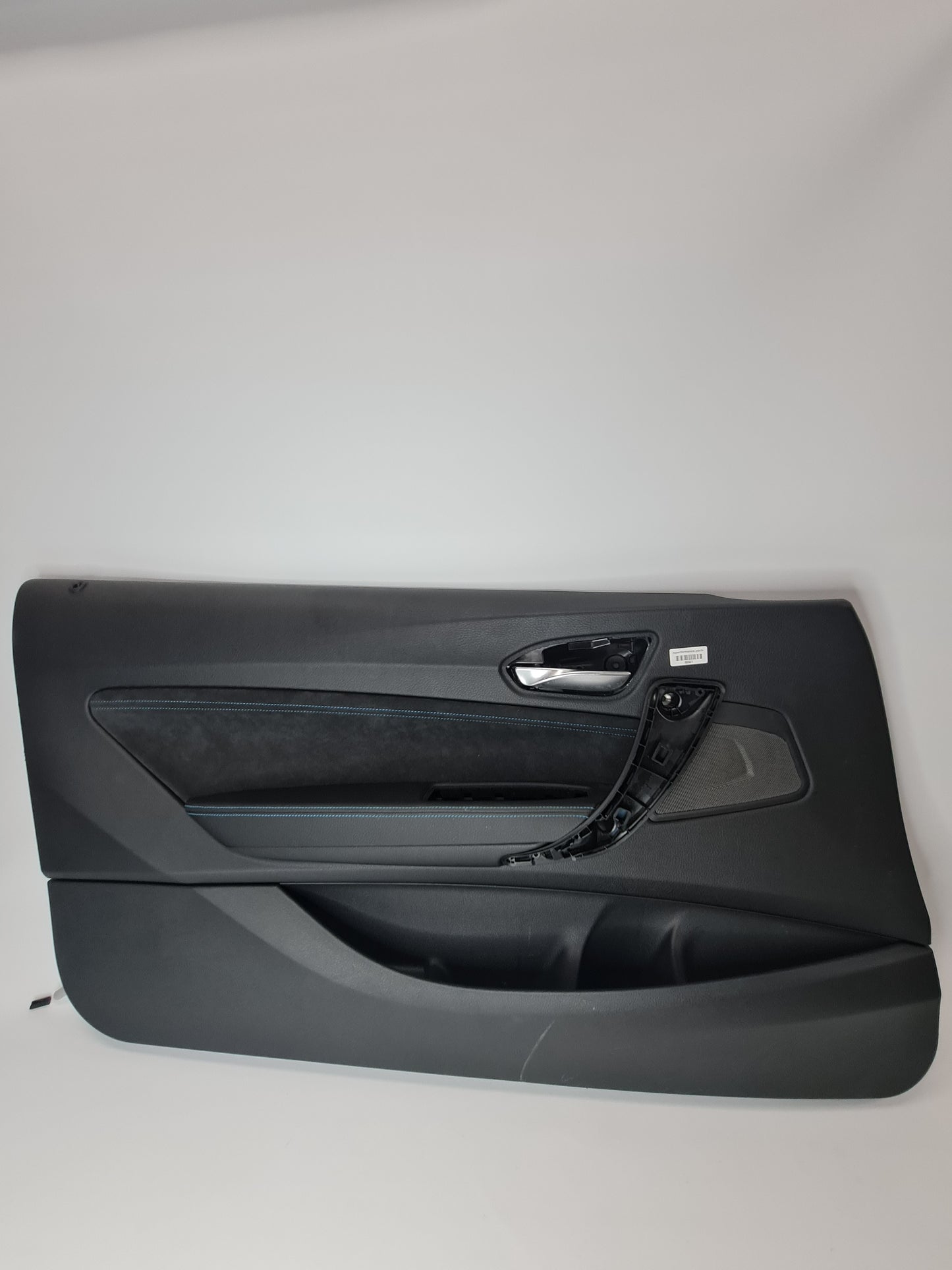 F87 M2 Black Leather Door Card with blue Stitching Passenger Side - 7e41587 - MPerformance.parts
