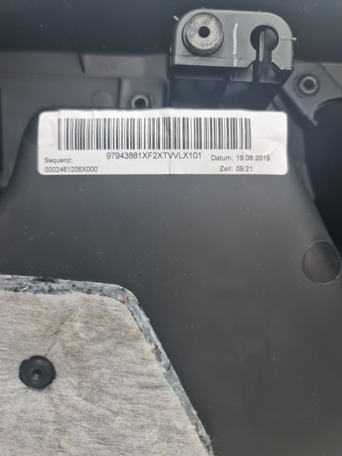 F87 M2 Black Leather Door Card with blue Stitching Passenger Side - 7e41587 - MPerformance.parts