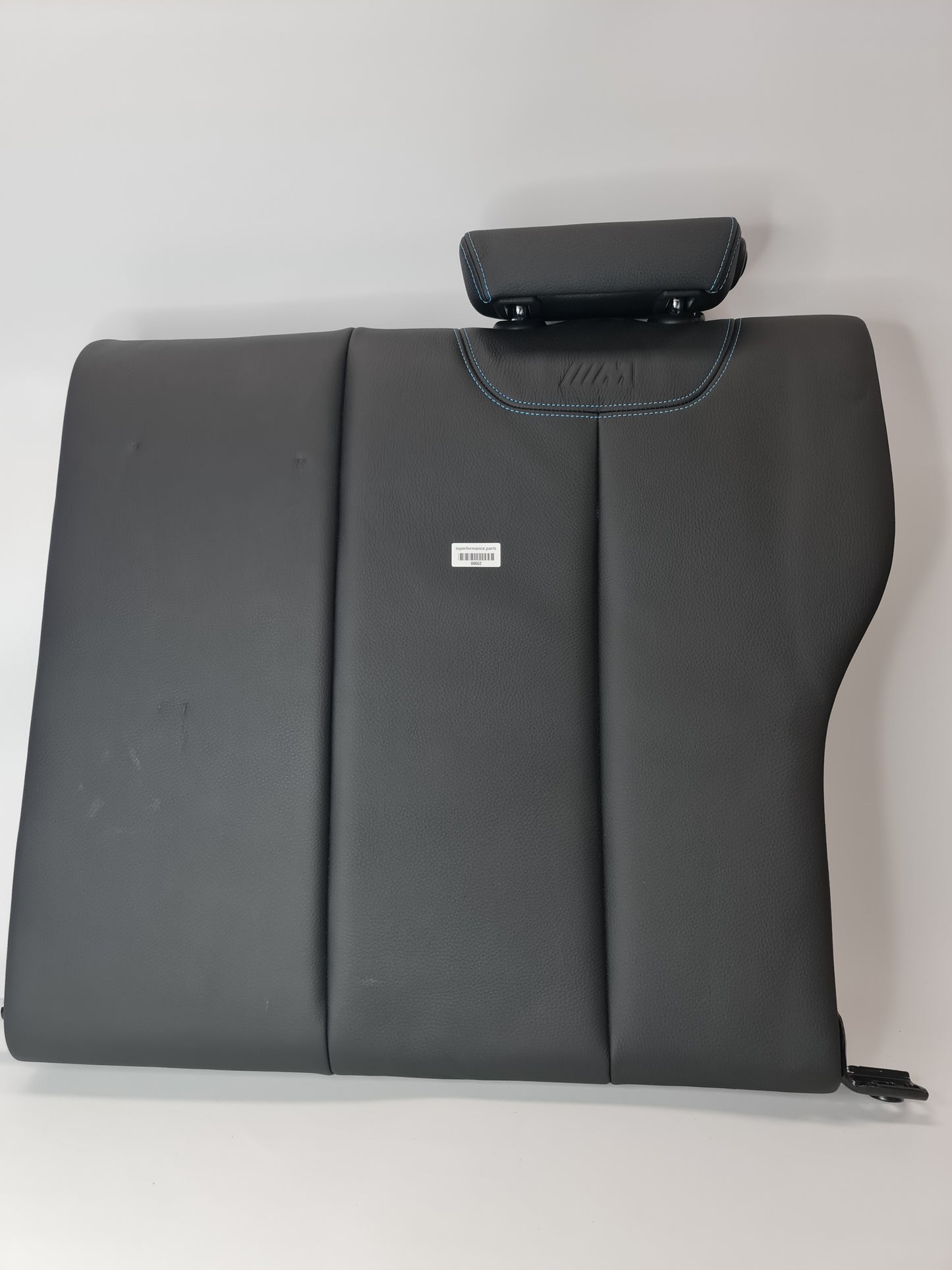 BMW F87 M2 Rear Left Seat N/S Backrest Cover Cloth Leather Black Blue - MPerformance.parts