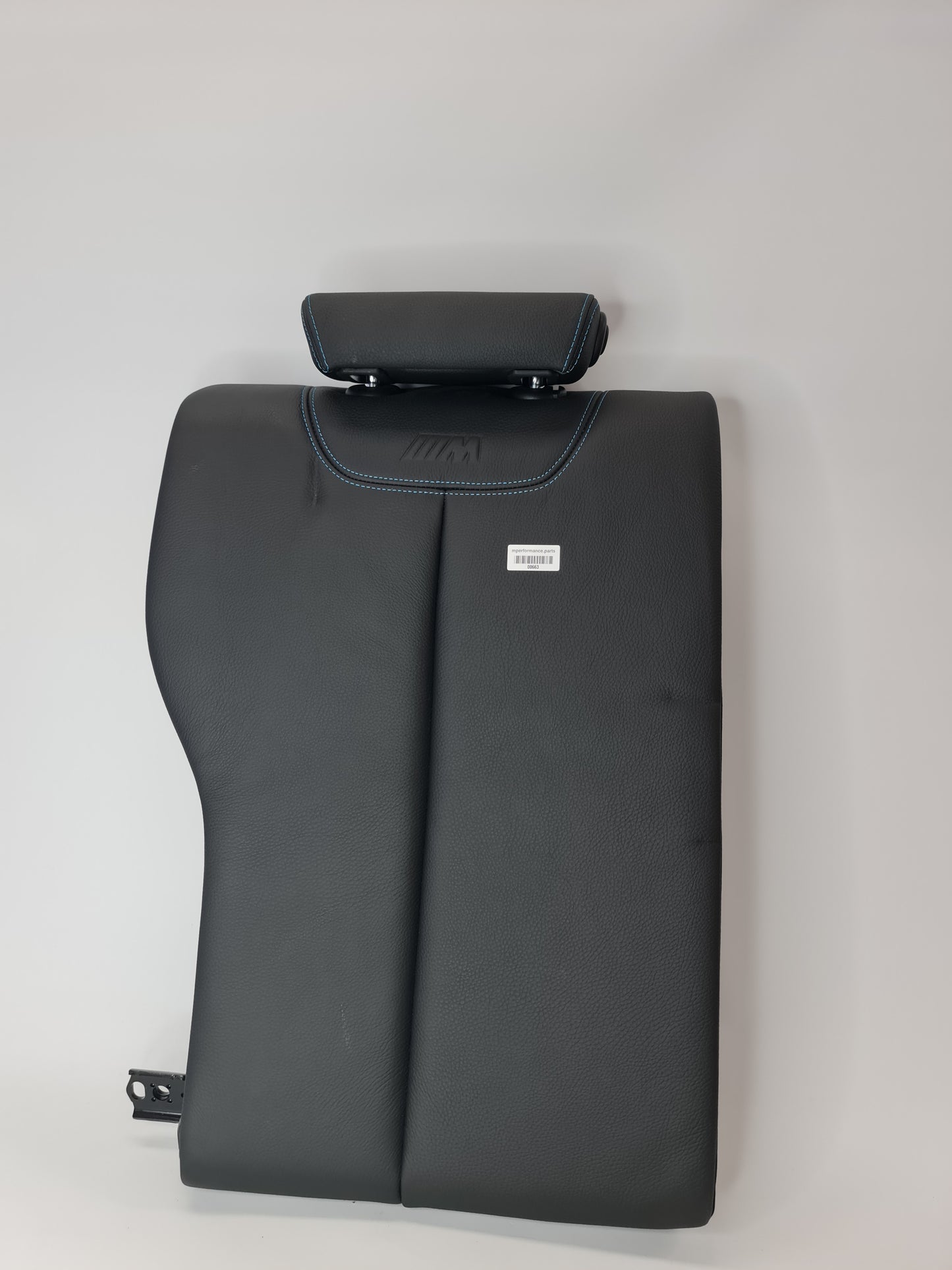 BMW F87 M2 Rear Right Seat N/S Backrest Cover Cloth Leather Black Blue - MPerformance.parts