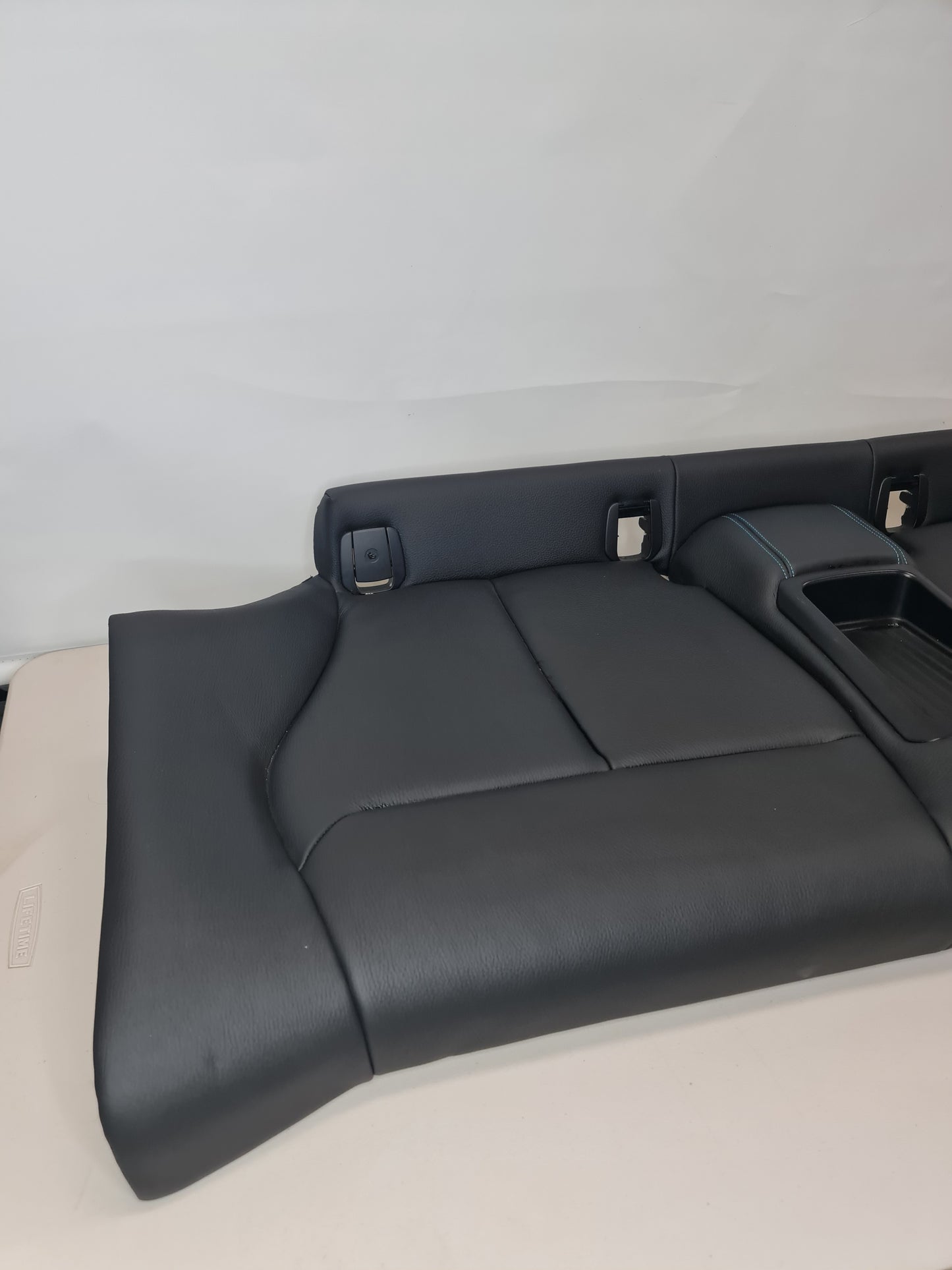 M2 F87 Black Leather Seat Base Blue Stitching - MPerformance.parts