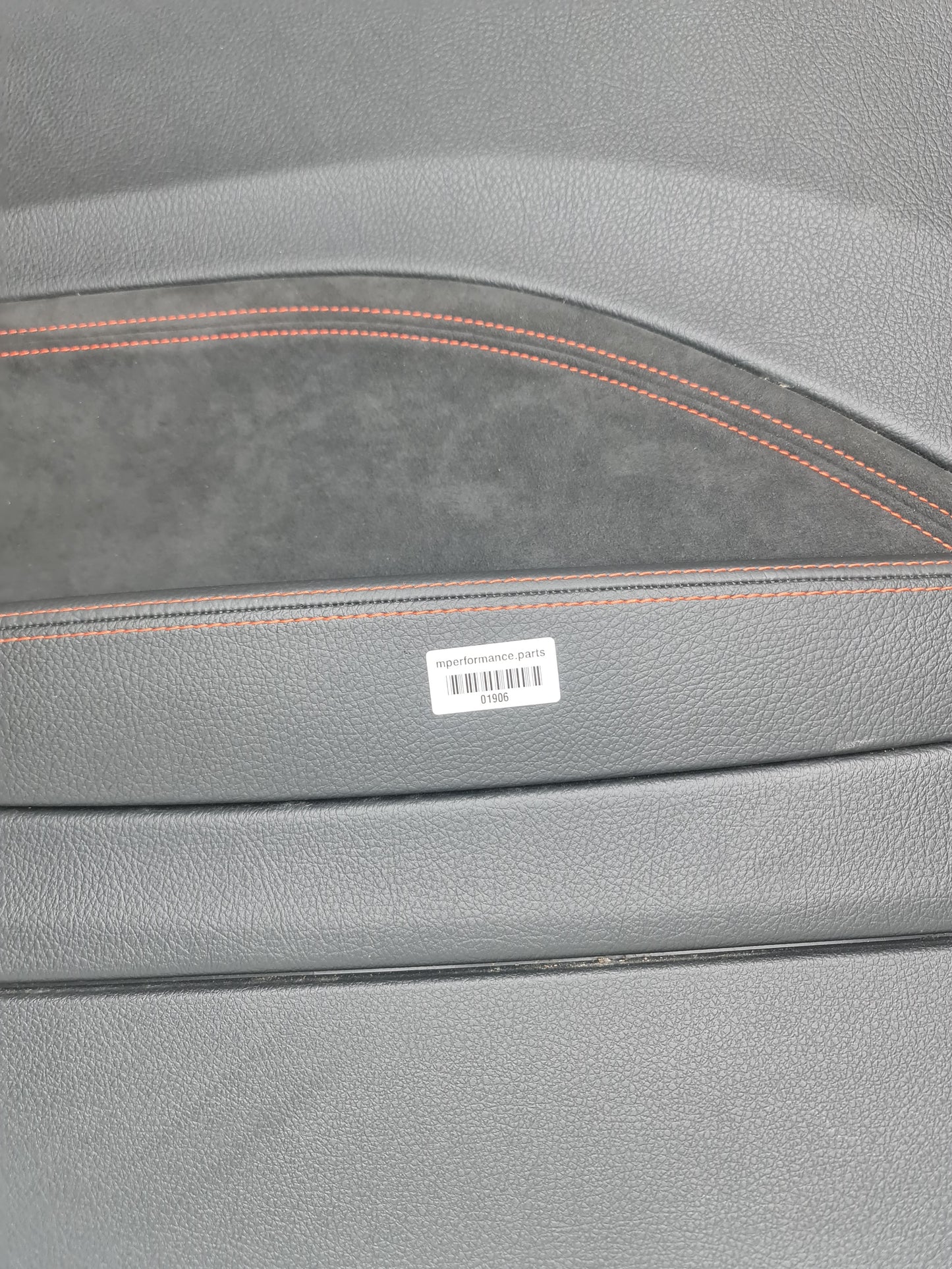 F87 M2 Competition Rear Passenger Door Card Black Leather Orange Stitching - 9770566 - MPerformance.parts