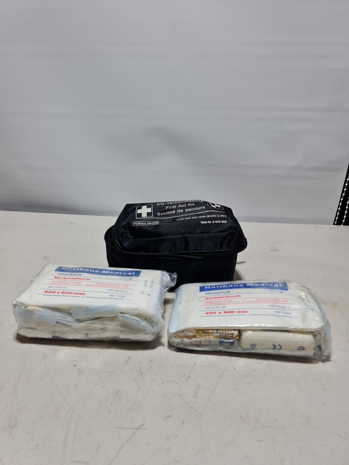 BMW Universal First Aid Emergency Medical Kit Pouch Black 6949966 - MPerformance.parts