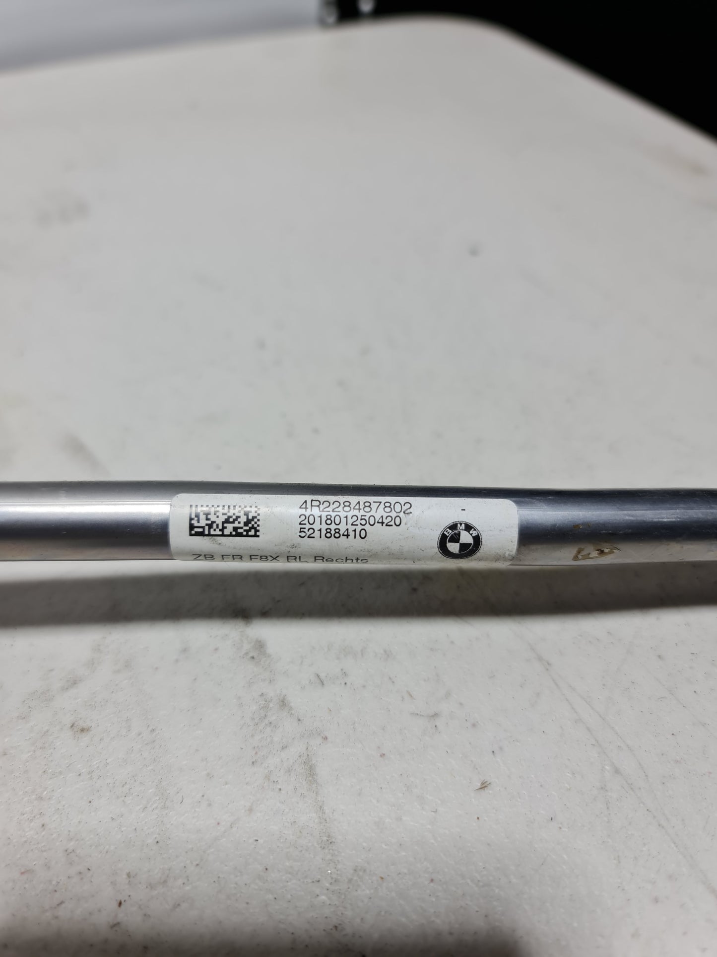 2014-16 BMW 328I GT XDRIVE F34 REAR RIGHT PARKING HAND BRAKE GUIDE TUBE LINE OEM 4R228487802 / 201801250420 - MPerformance.parts