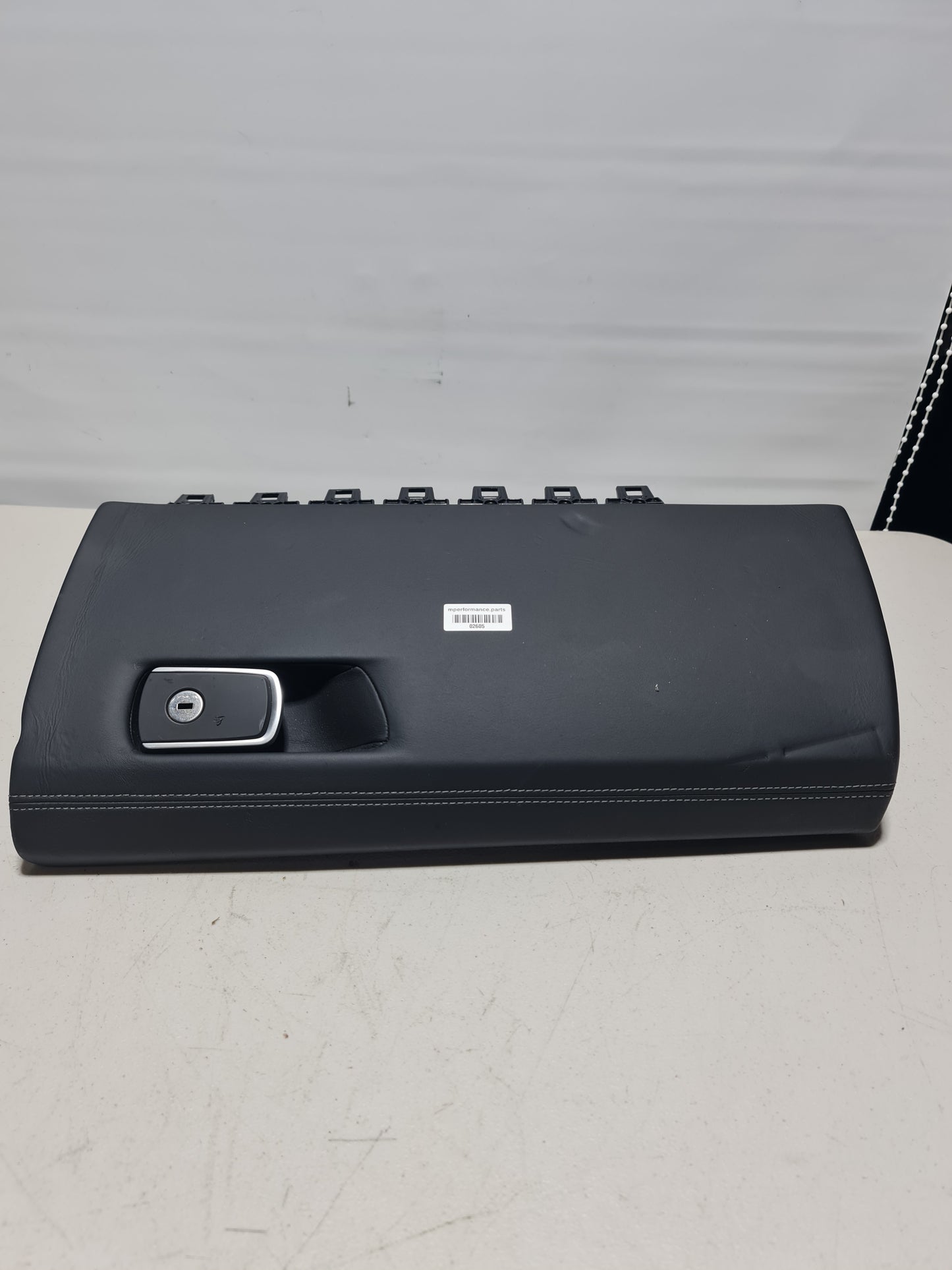 F80 M3 Black Leather Glove Box - MPerformance.parts