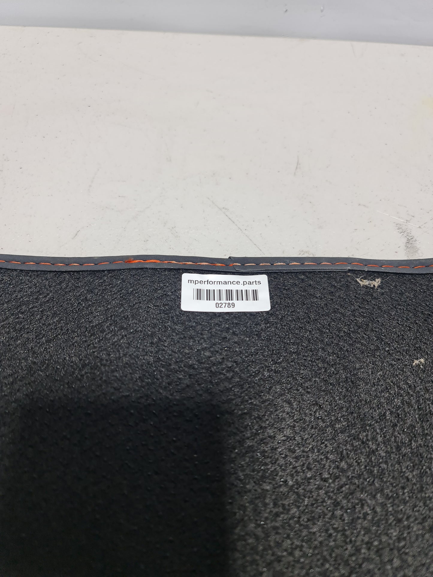 Rear Right F87 M2 Floor Mat Orange Stitching - MPerformance.parts