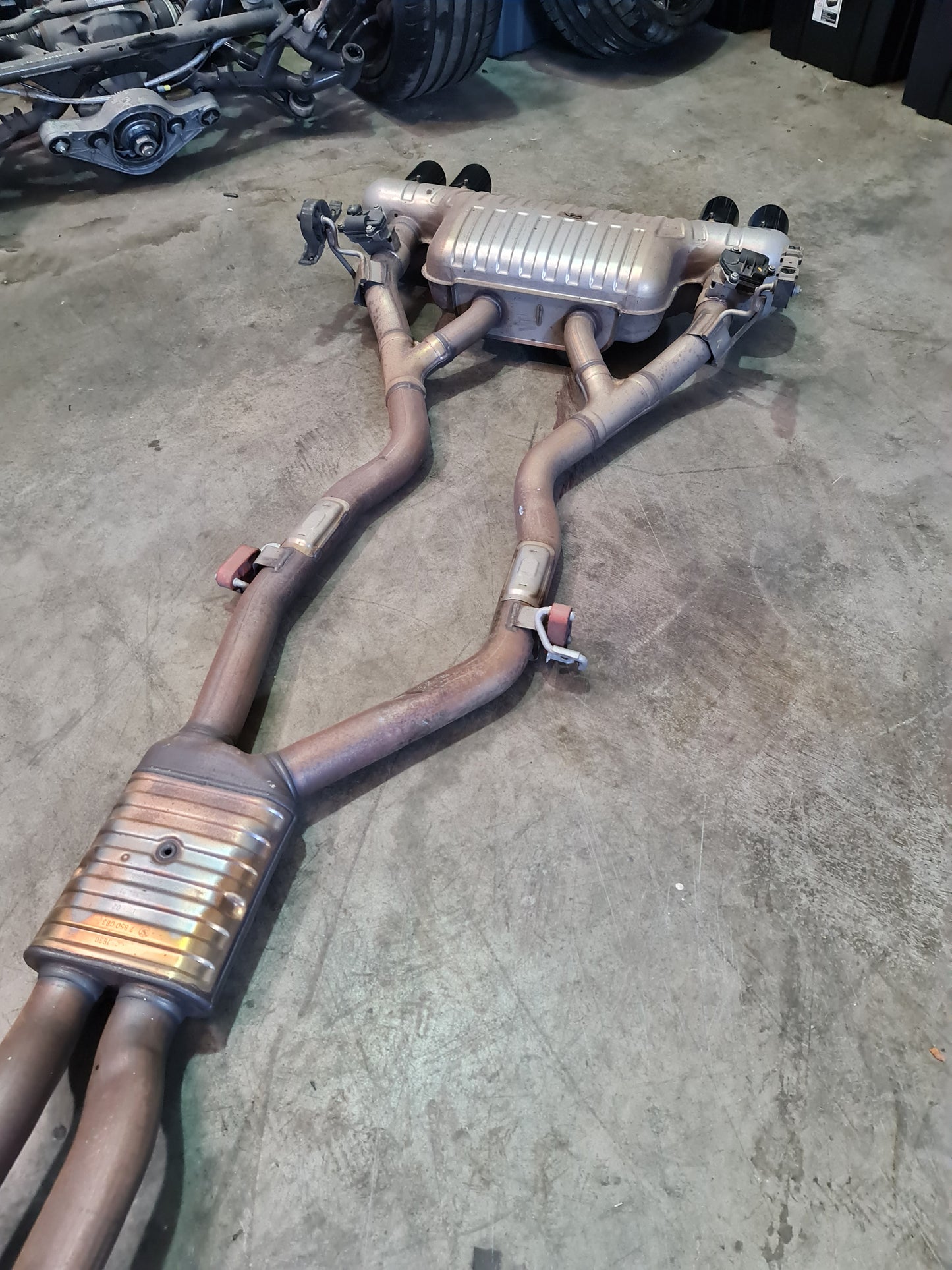 BMW M4 Muffler (with bypass) Quad OEM Stainless Exhaust EBERSPACHER 7850083 - MPerformance.parts