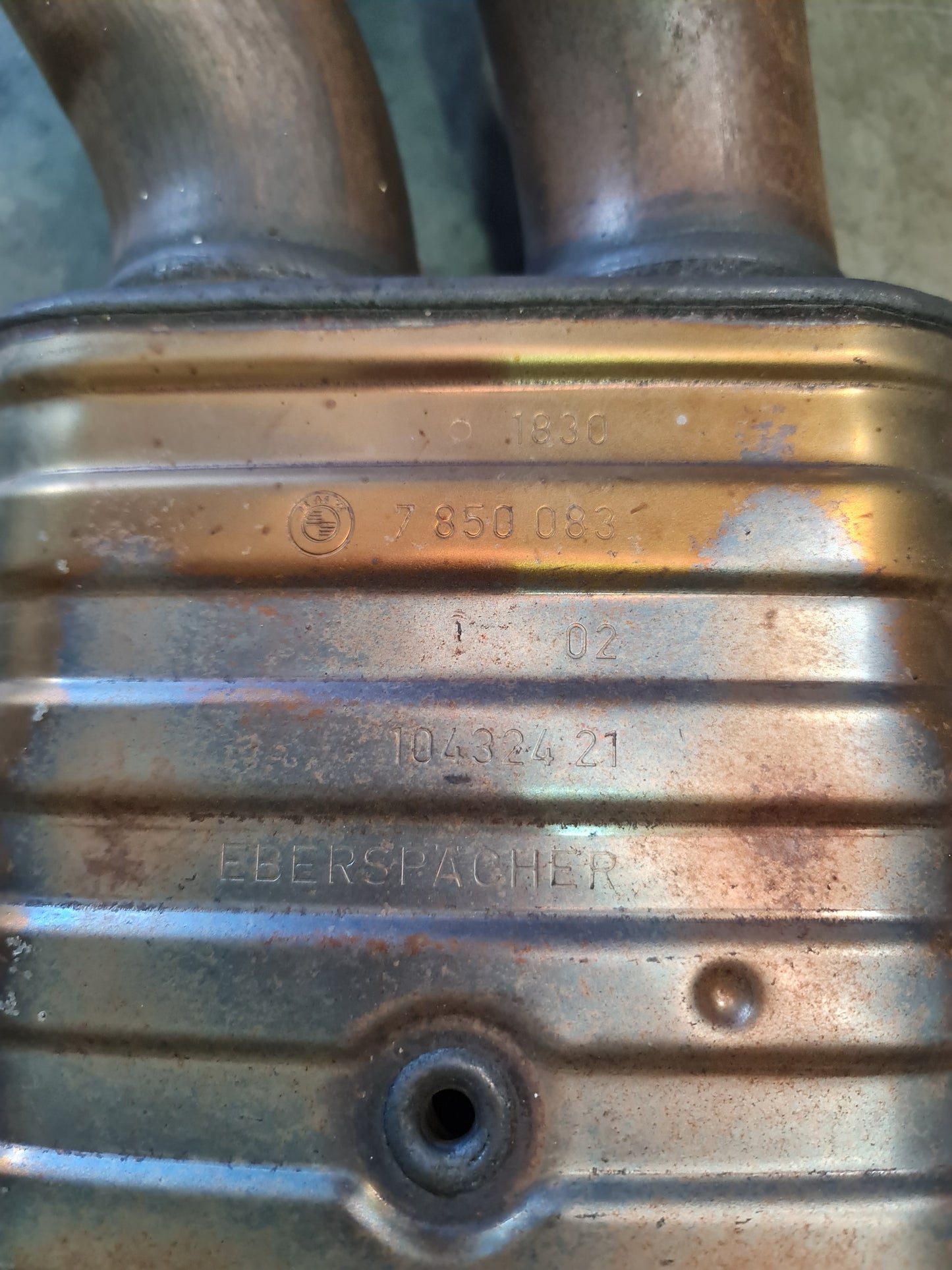 BMW M4 Muffler (with bypass) Quad OEM Stainless Exhaust EBERSPACHER 7850083 - MPerformance.parts