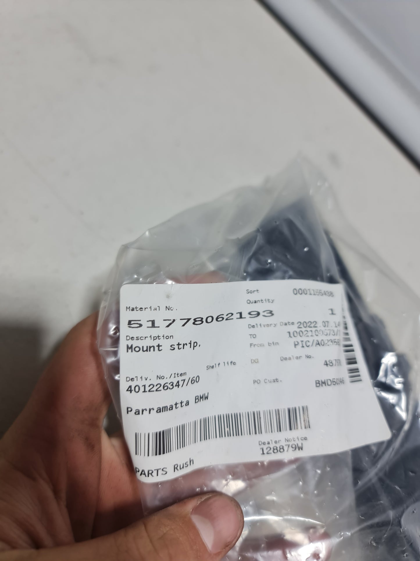2016-2020 BMW M2 51-77-8-062-193 BMW 51778062193 Retaining Strip, Sill, Rear Left 8062193 - MPerformance.parts