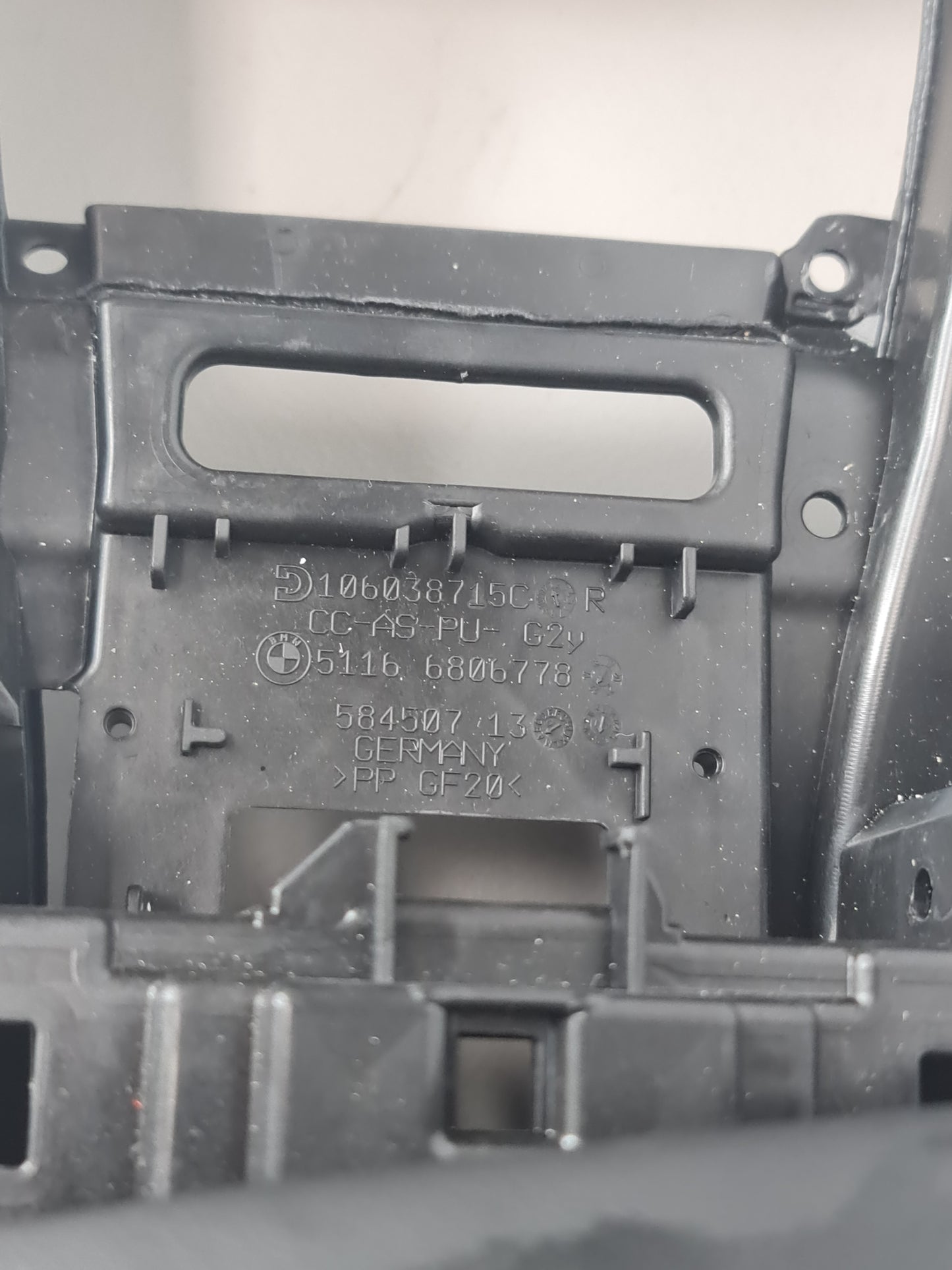 BMW 330E saloon hybrid Centre Console Black Leather Arm Rest 5116806778 - MPerformance.parts