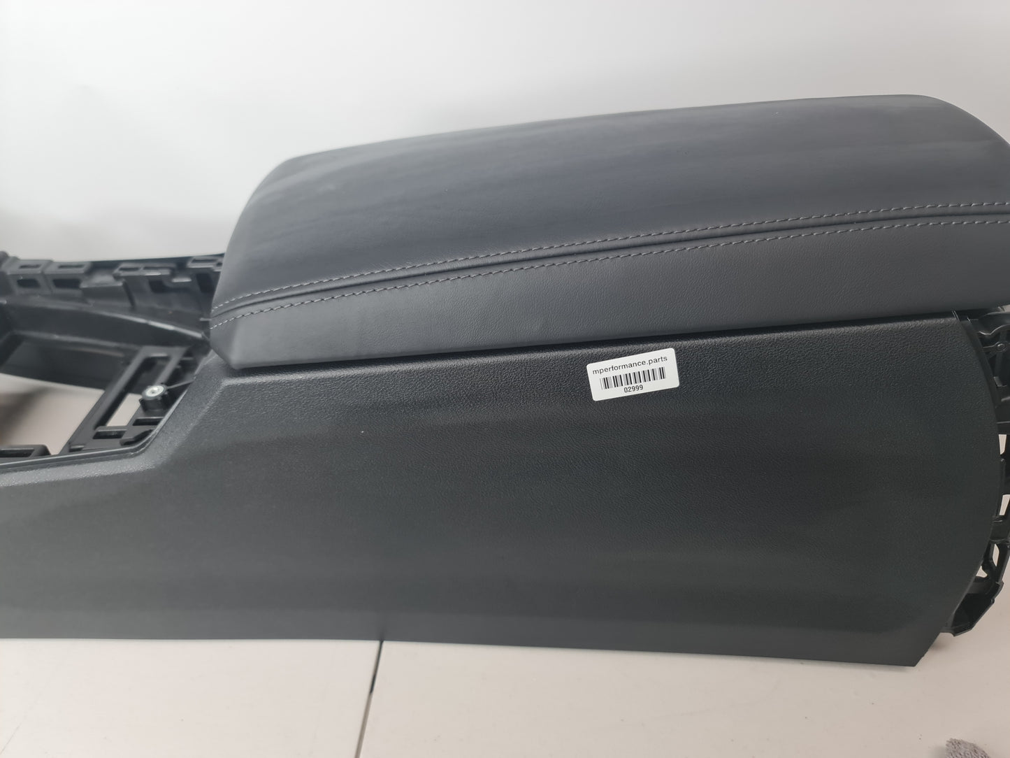 BMW 330E saloon hybrid Centre Console Black Leather Arm Rest 5116806778 - MPerformance.parts
