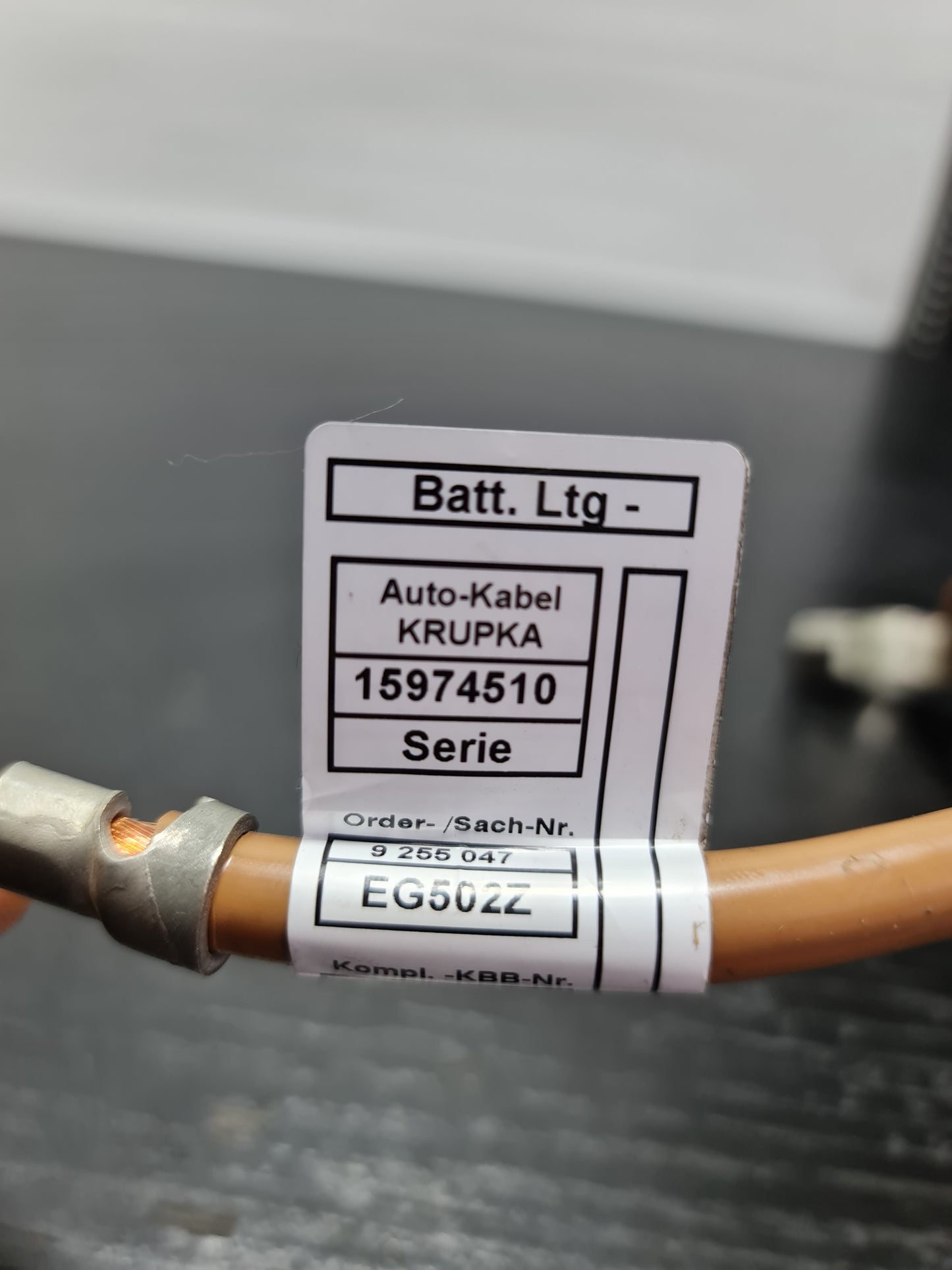 BMW 1 E81 Negative Battery Cable 61129255047 9255047 - MPerformance.parts