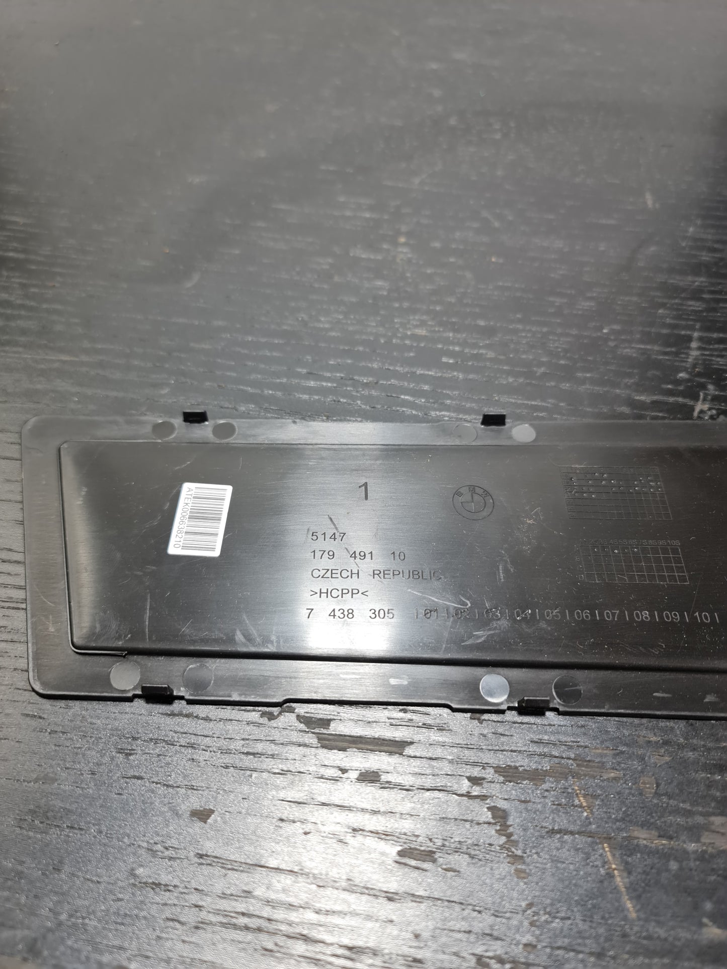 Genuine BMW Side Pillar Drip Molding 51317427874 RIGHT FRONT - MPerformance.parts
