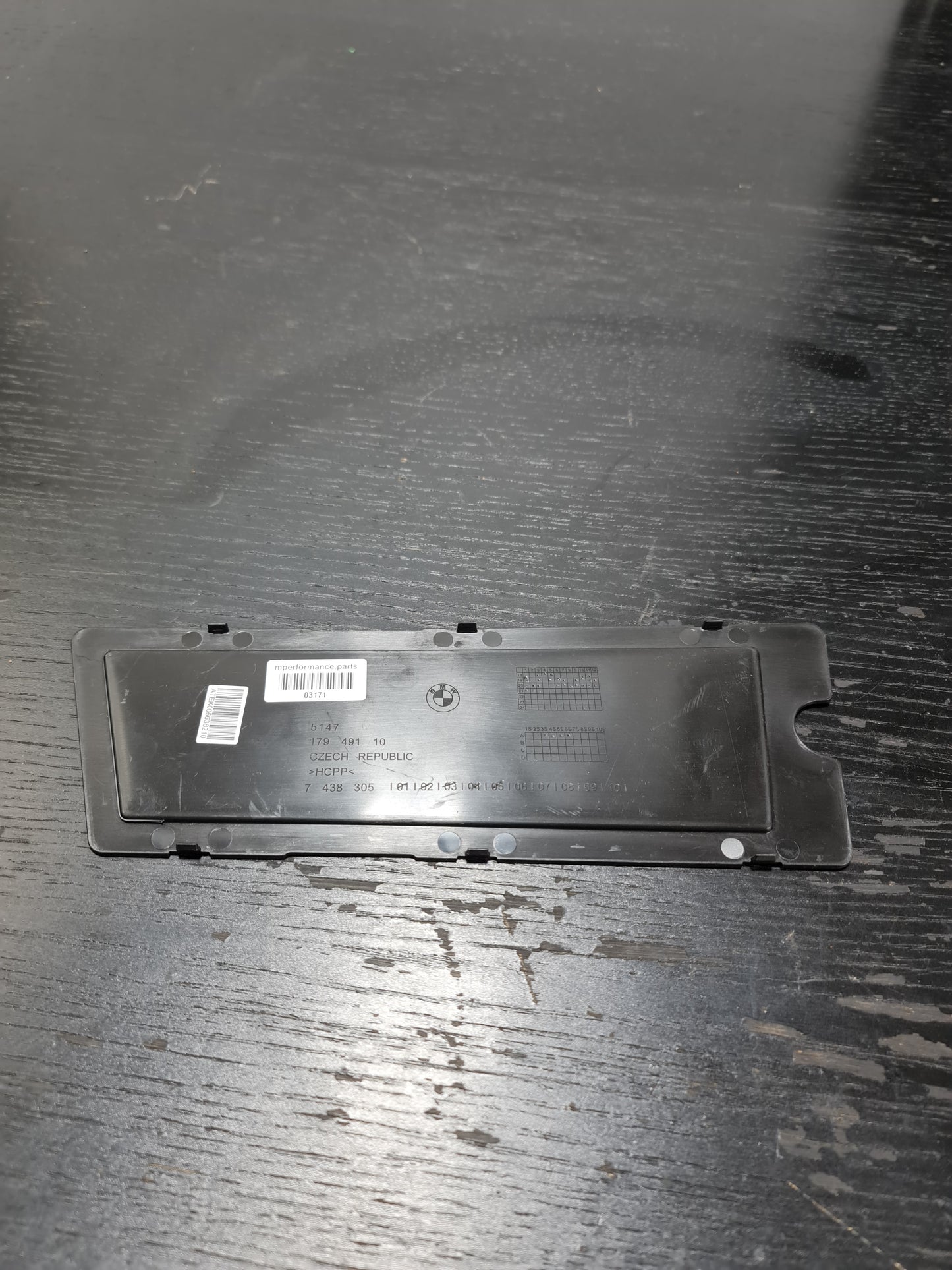 Genuine BMW Side Pillar Drip Molding 51317427874 RIGHT FRONT - MPerformance.parts