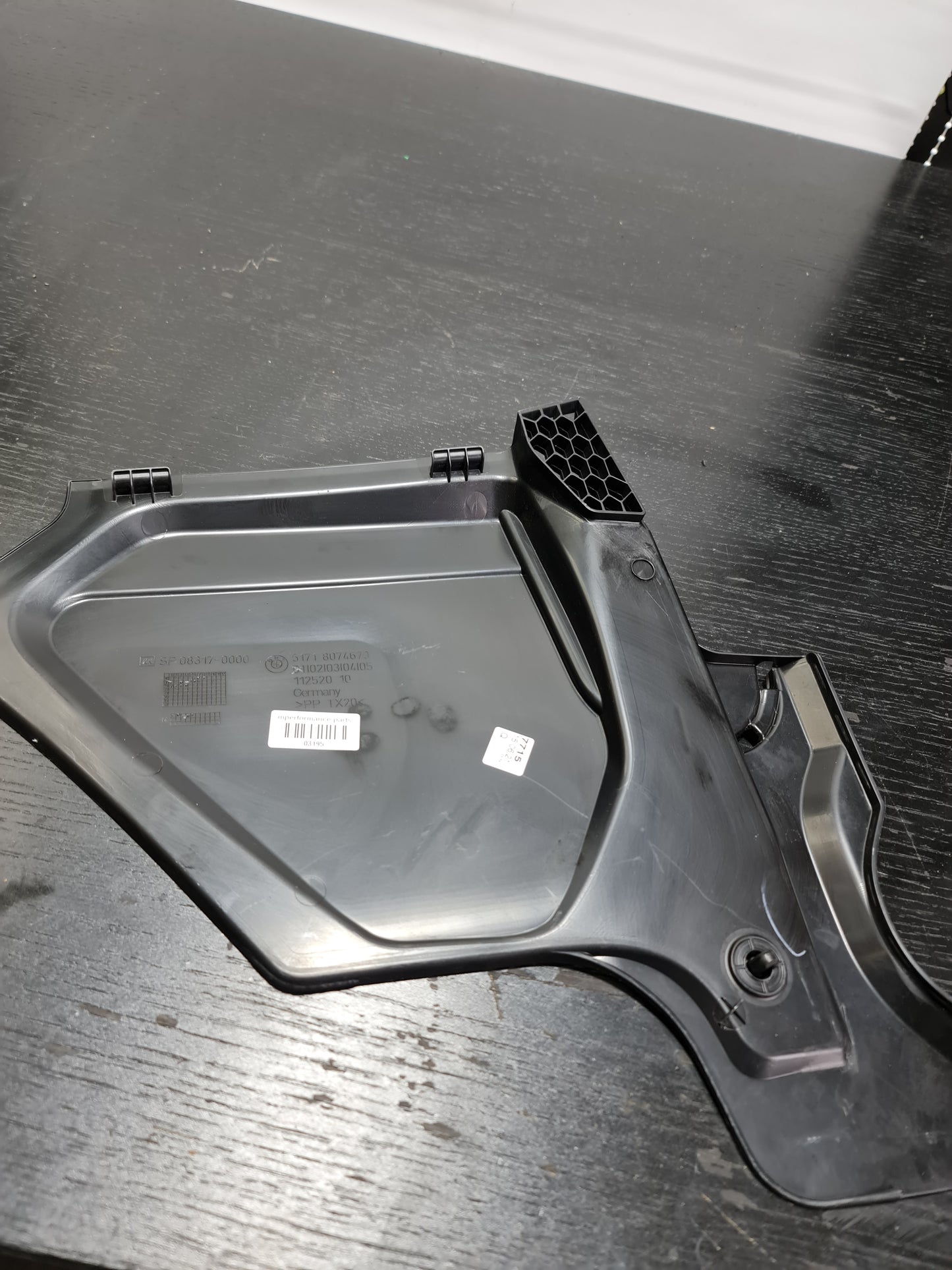 51718074670 BMW M3 scuttle panel trim cover engine bay right G80 2023 5171 8074670 - MPerformance.parts