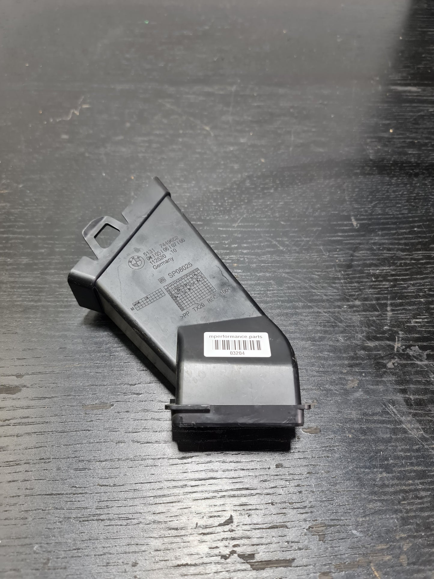 BMW 4 Convertible G23 Right Lower Scuttle Water Drain Channel 7449652 2022 RHD 51317449652 - MPerformance.parts