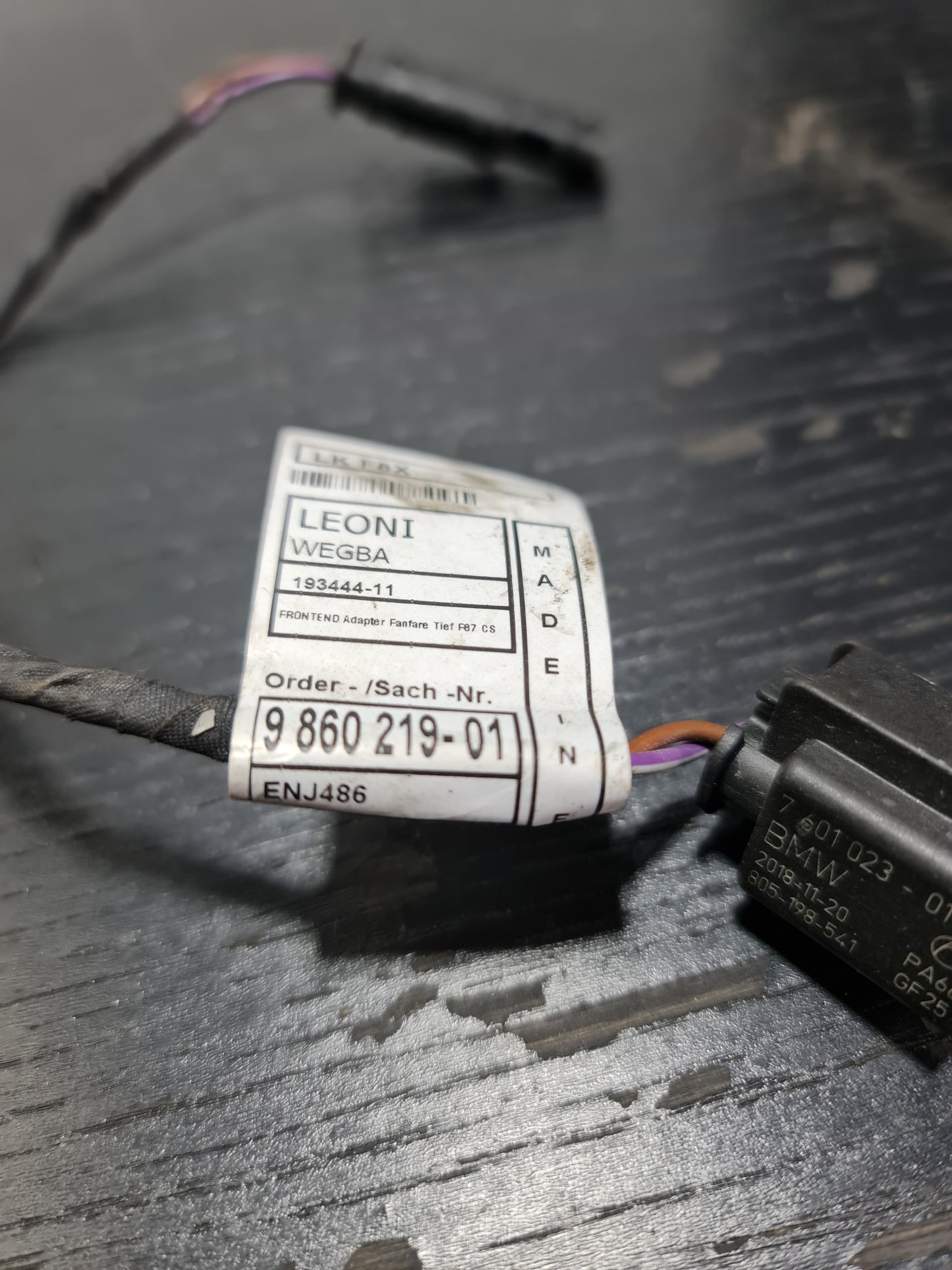 2016-2020 BMW M2 61-12-9-860-219 BMW 61129860219 ADAPTER LEAD 9860219 01 - MPerformance.parts