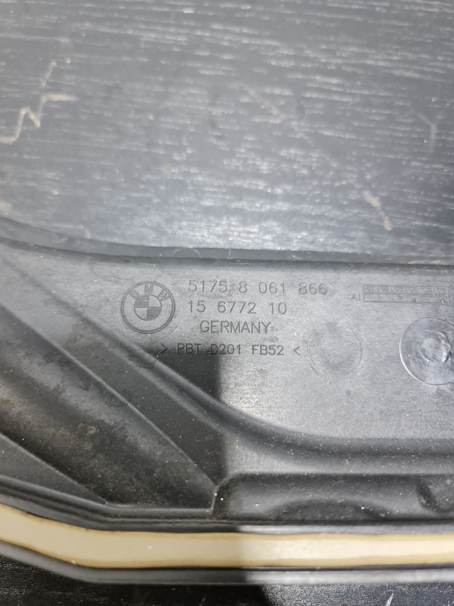2015-2020 BMW 51-75-8-061-866 BMW 51758061866 Partition Wall, Units Compartment, Top 8061866 15677210 - MPerformance.parts