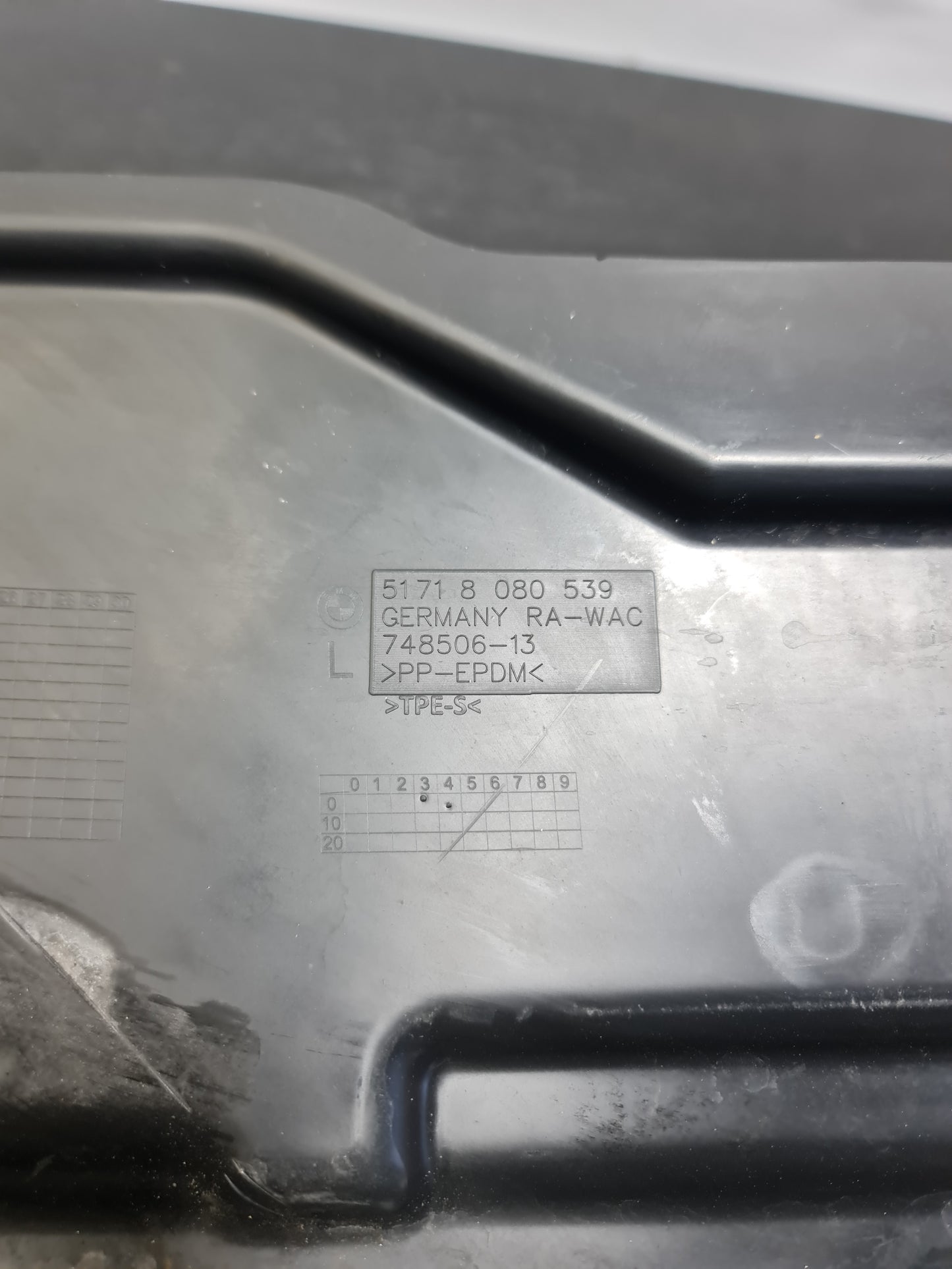 BMW M4 M3 G82 G83 G80 Rear Left Side Underbody Splash Shield 2021 2022 2023 Oem 51718080539 - MPerformance.parts