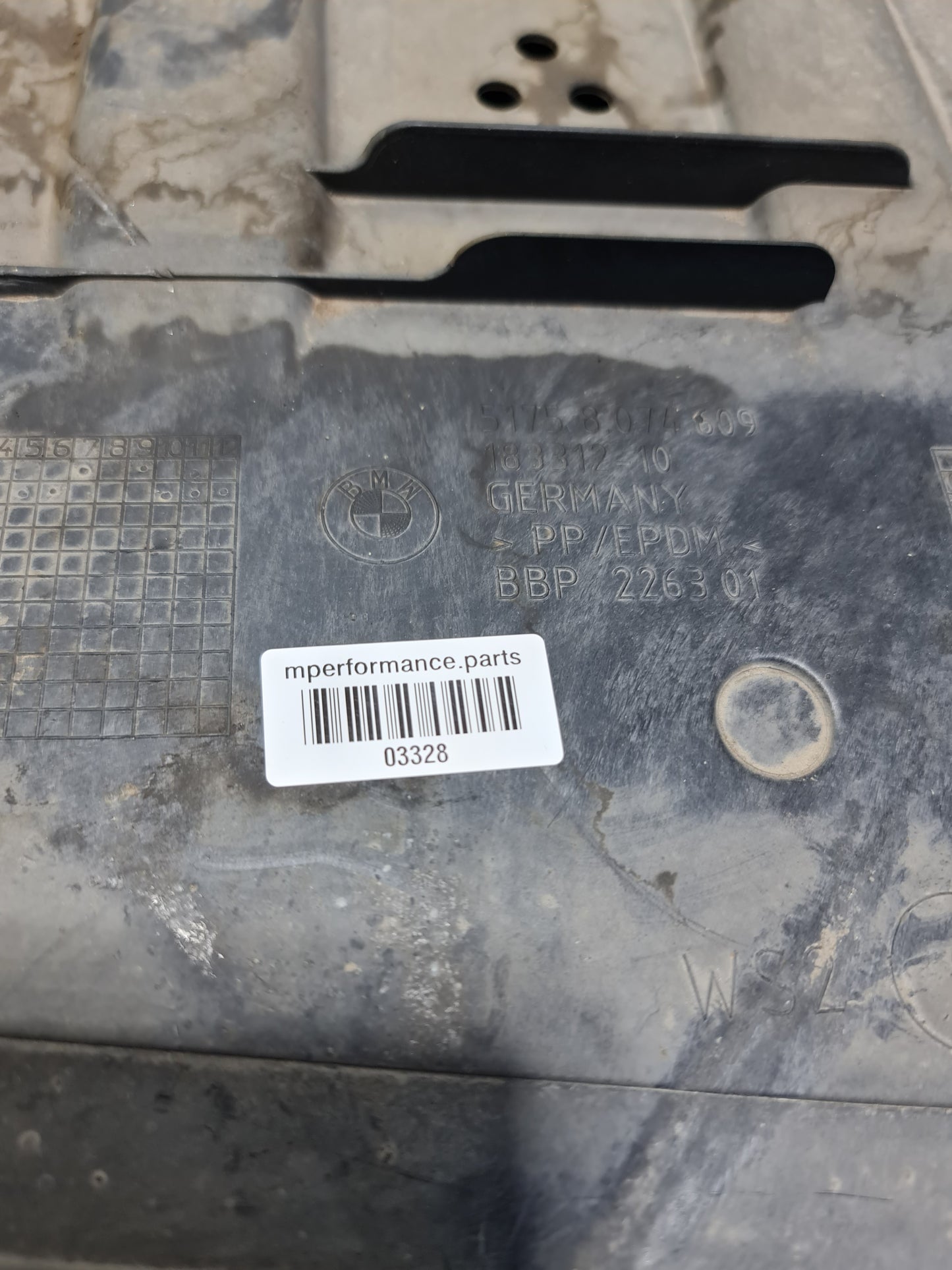 OEM 2021 2022 2023 BMW M3 G80 G83 Front Left Lower Underbody Splash Shield - MPerformance.parts