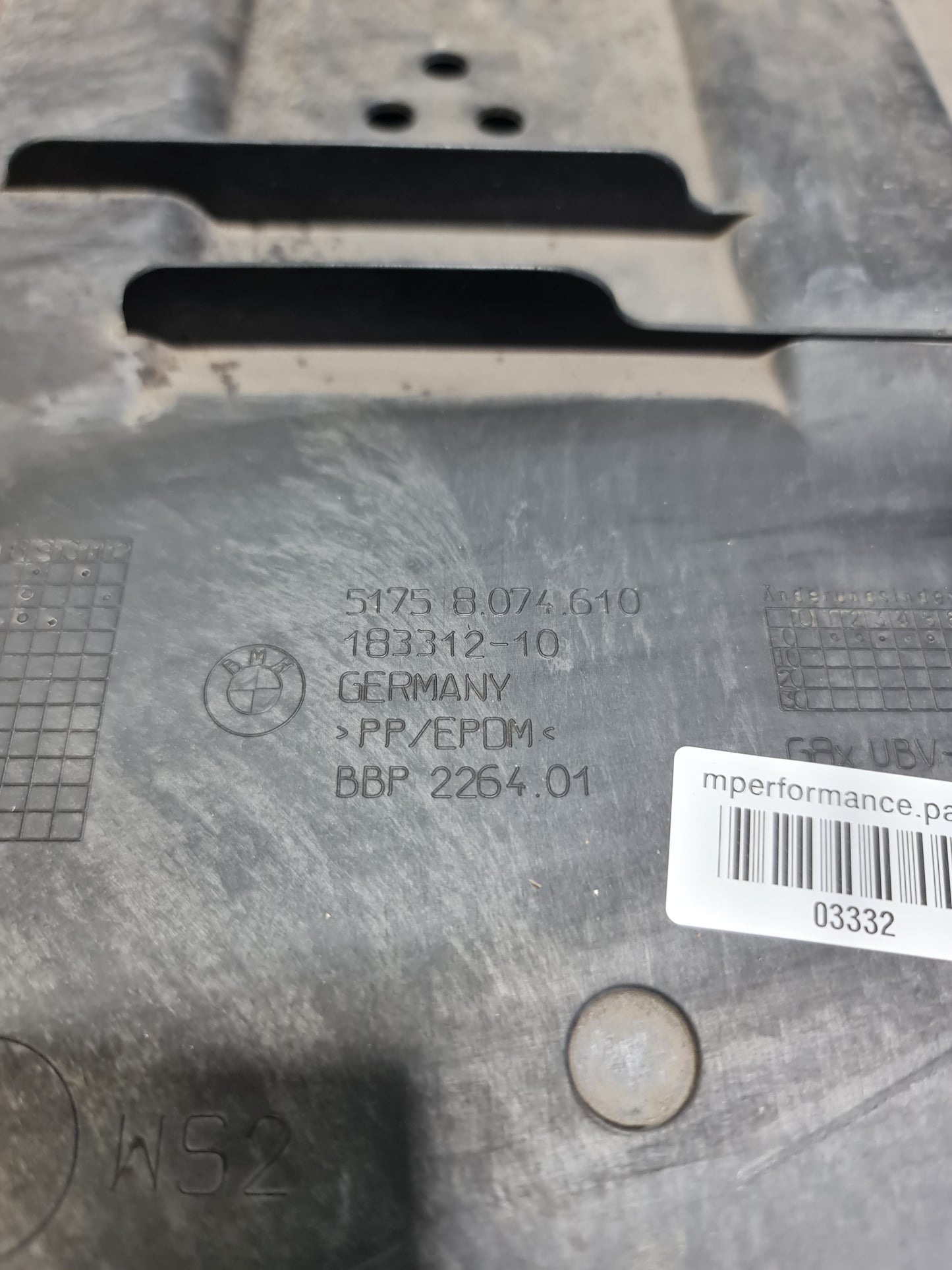 BMW M3 M4 G80 G82 G83 Rear Right Underbody Panel Cover 2021 - 2024 Oem - MPerformance.parts