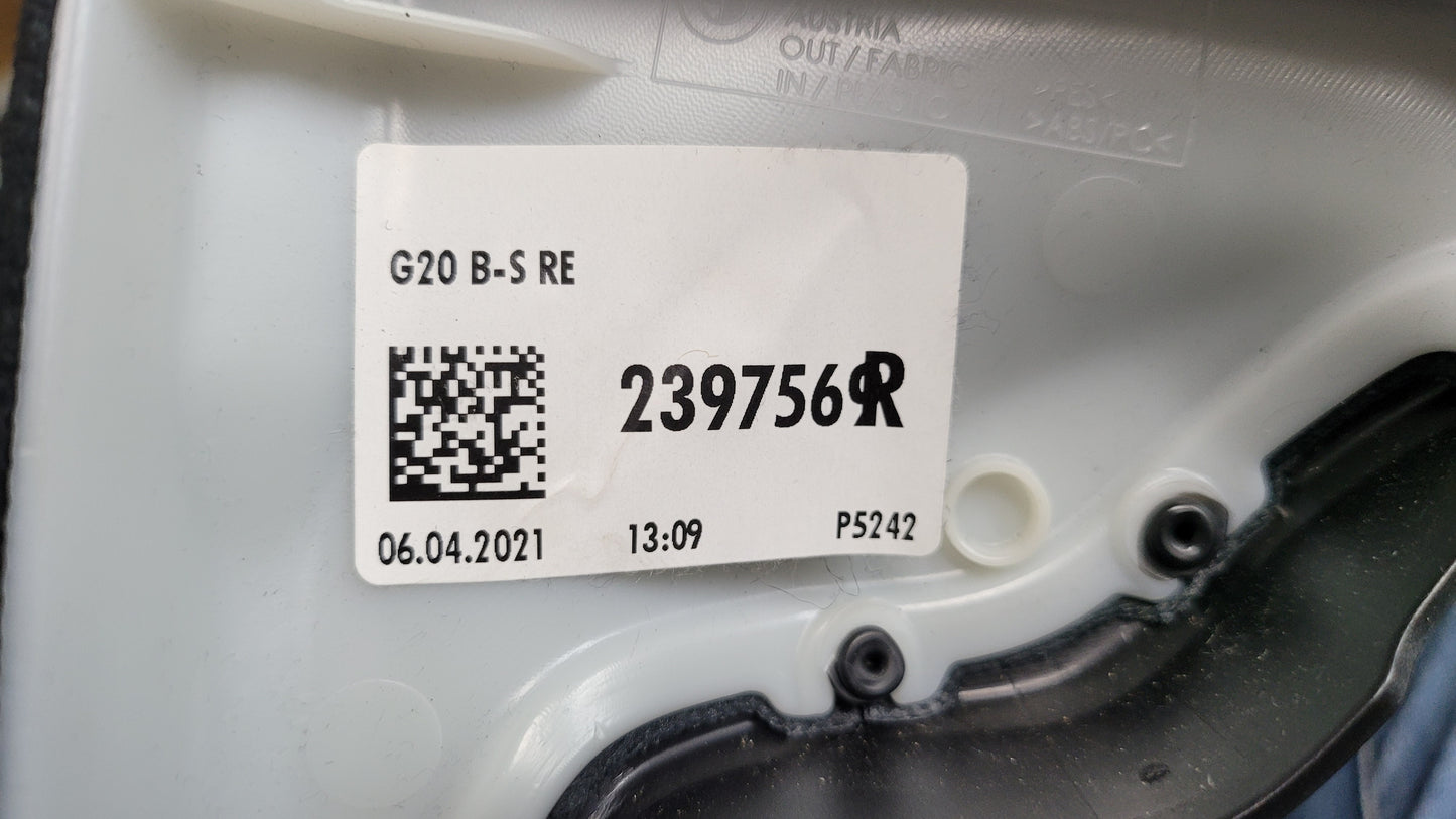 G80 M3 Drivers Side B pillar Trim - 2397569r - MPerformance.parts
