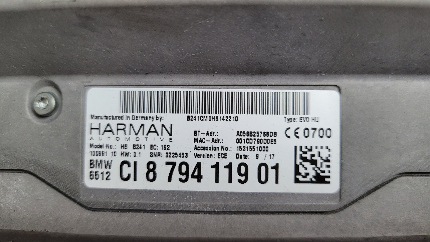 BMW Harman Navigation Head Unit Player CI879411901 65128794119 - MPerformance.parts
