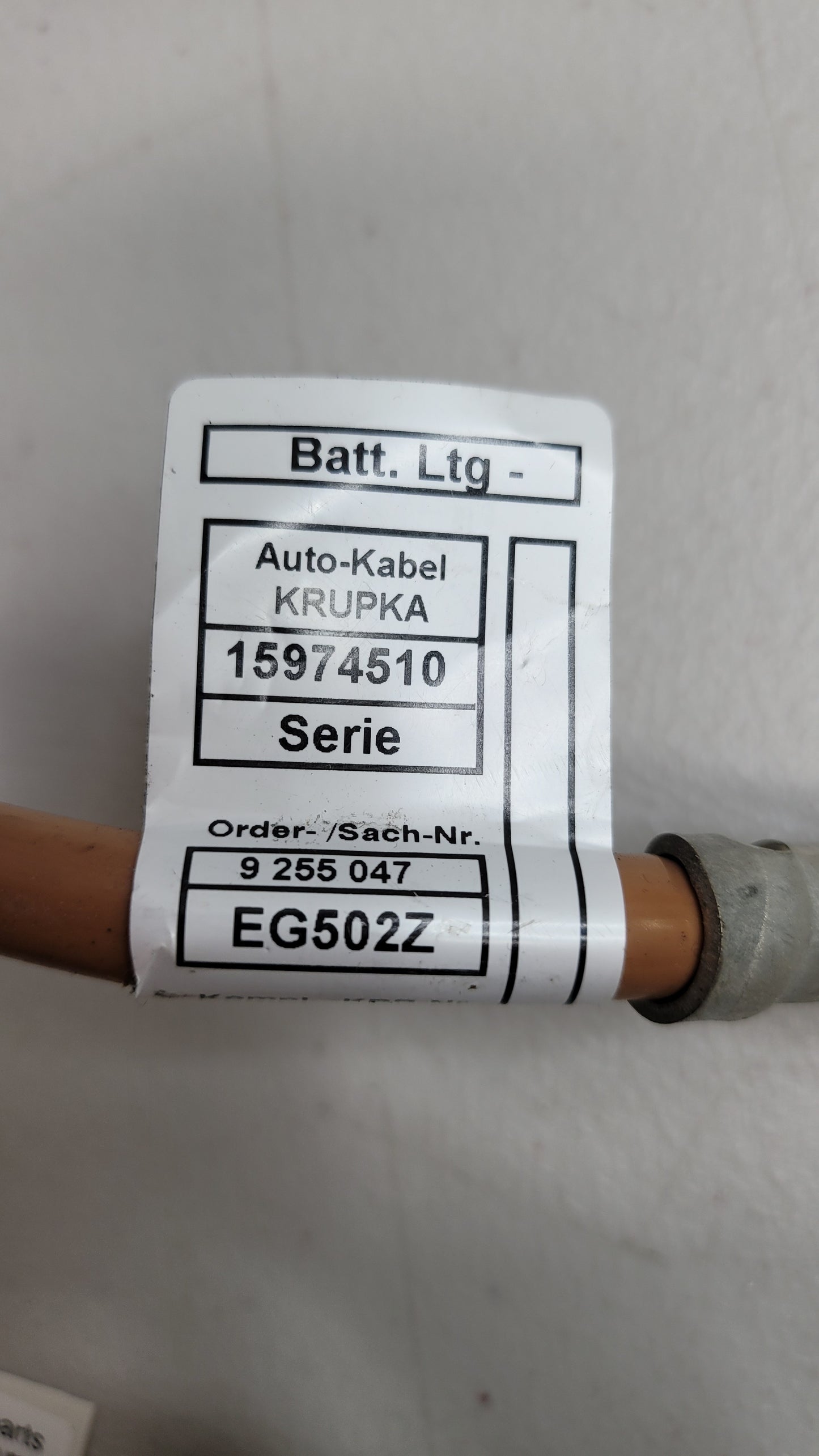 BMW 1 E81 Negative Battery Cable 61129255047 9255047 - MPerformance.parts