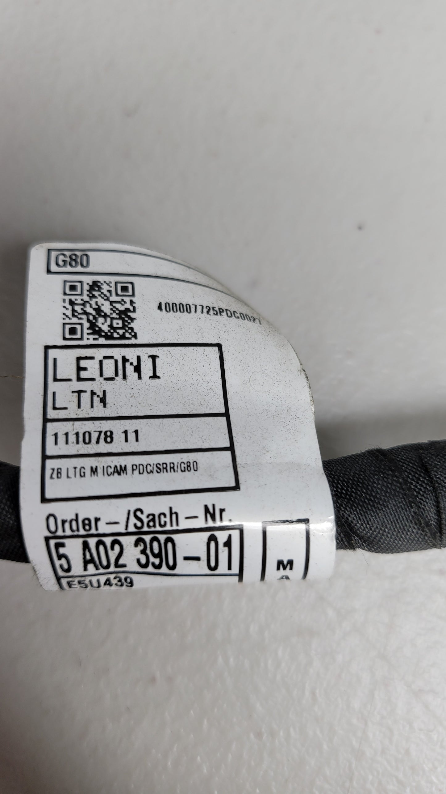 BMW M3 G20 G28 Front Bumper PDC Wiring Harness Loom 61125A02390 - MPerformance.parts