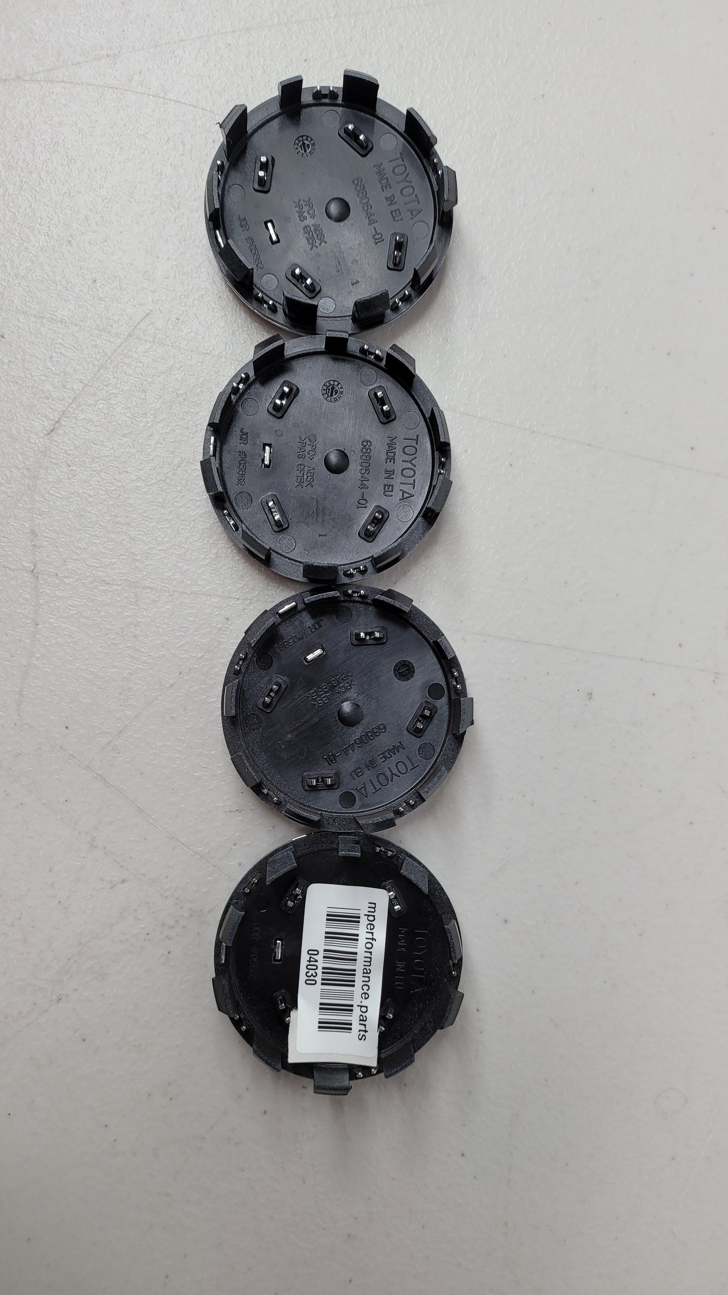 Toyota Supra GR Center Hub Caps Cover Factory OEM (4) 688064401 Black - MPerformance.parts
