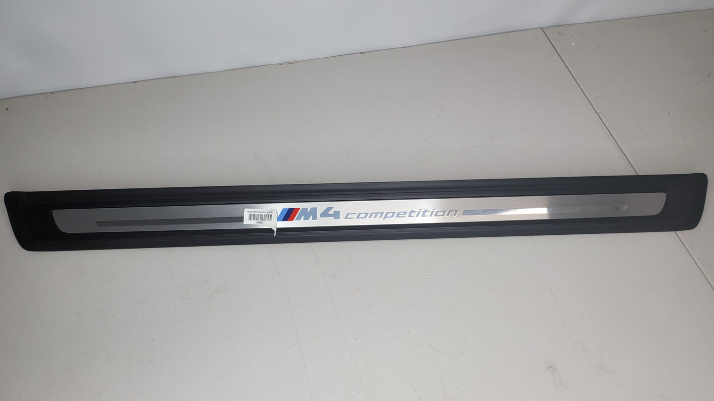 BMW G22/23/42/83 M4 Competition Line Entrance Door Sill OEM 8085272-06 - MPerformance.parts