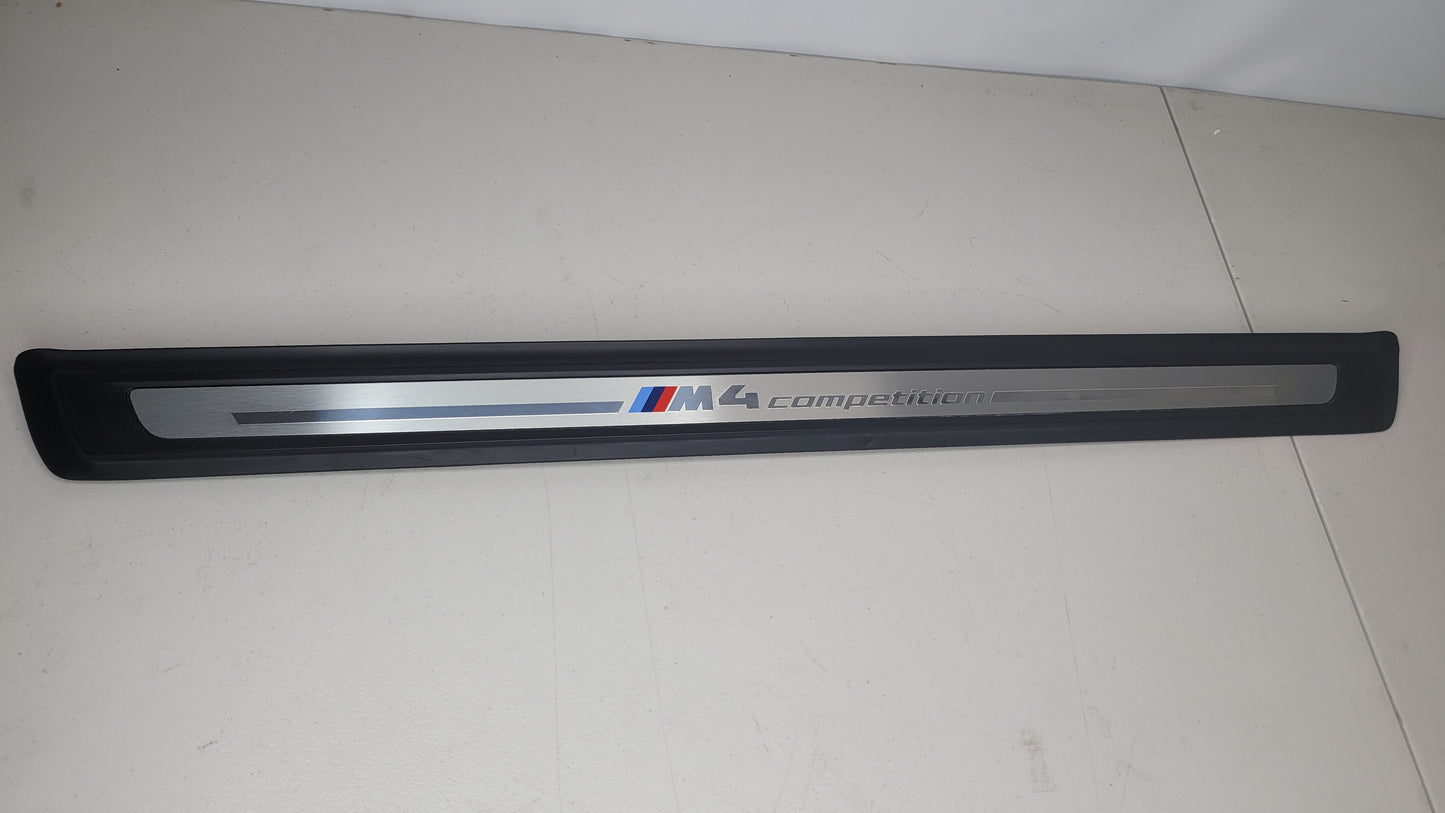 BMW G22/23/42/83 M4 Competition Line Entrance Door Sill OEM 8085272-06 - MPerformance.parts