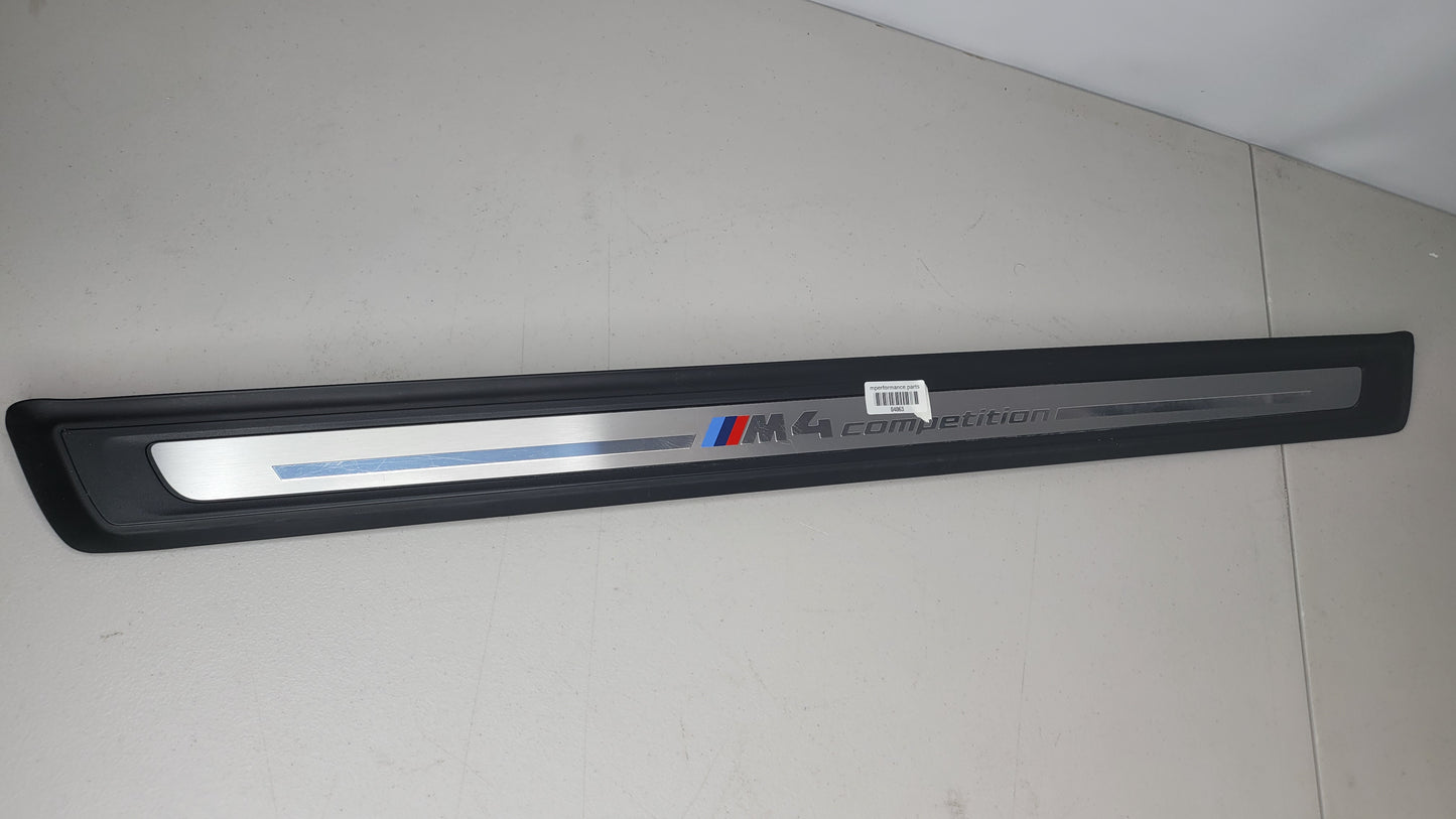 BMW G22/23/42/83 M4 Competition Line Entrance Door Sill OEM 8085272-06 - MPerformance.parts