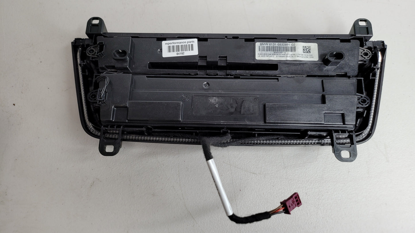 BMW M3 CD Player Control Audio Panel A/C Climate Control Switch 61316832881-02 - MPerformance.parts