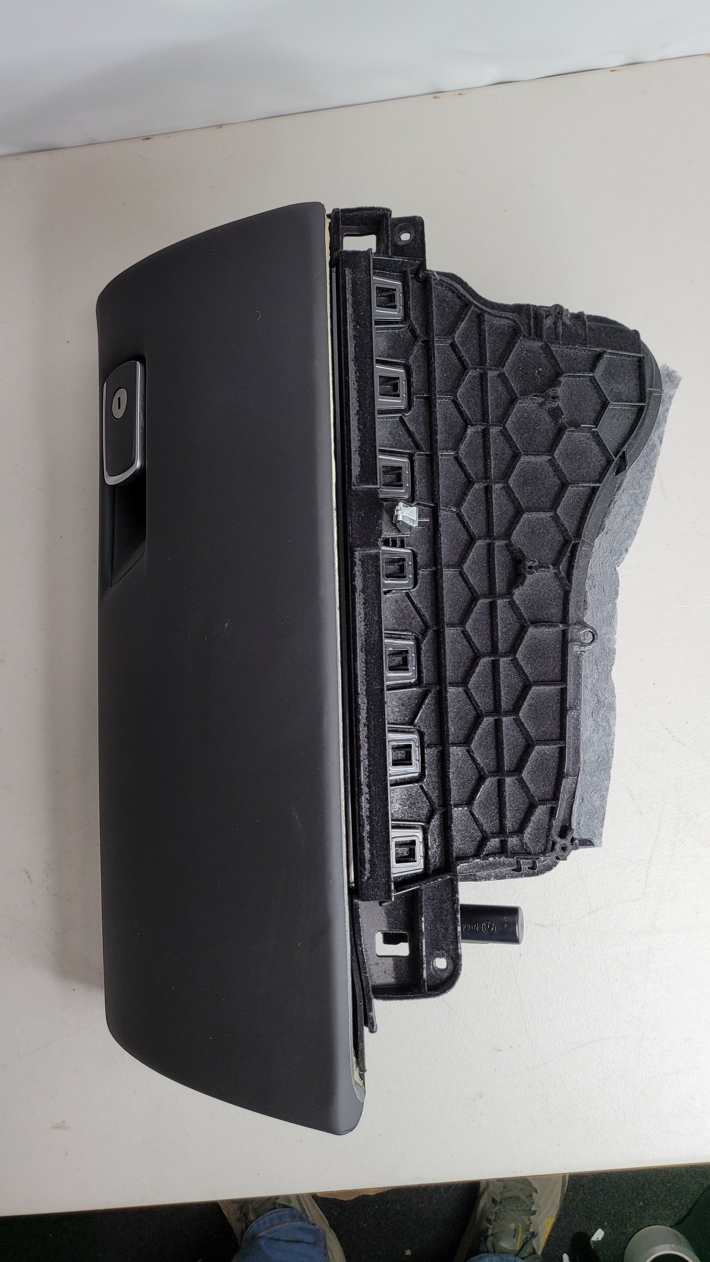 F80 M3 Black Leather Glove Box - MPerformance.parts
