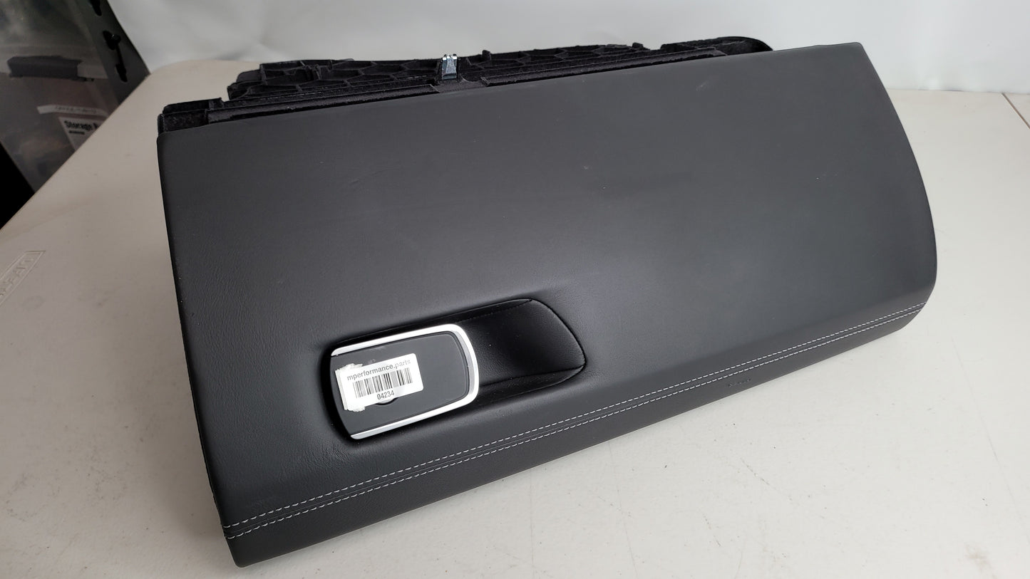 F80 M3 Black Leather Glove Box - MPerformance.parts