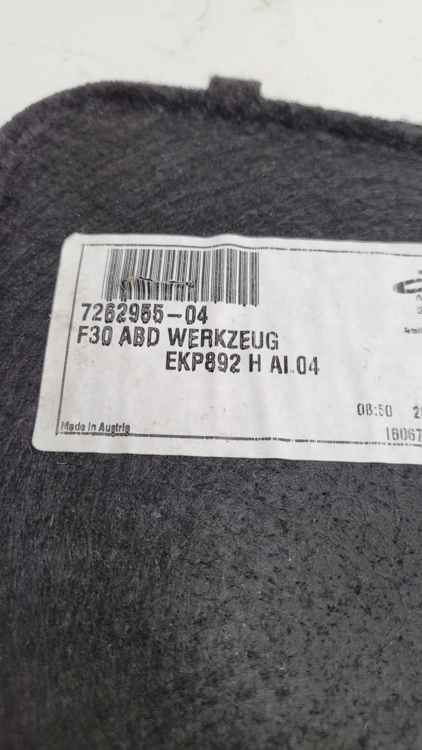 BMW F30 F80 M3 F82 M4 Trunk Trim Panel Cover 7262955-04 - MPerformance.parts