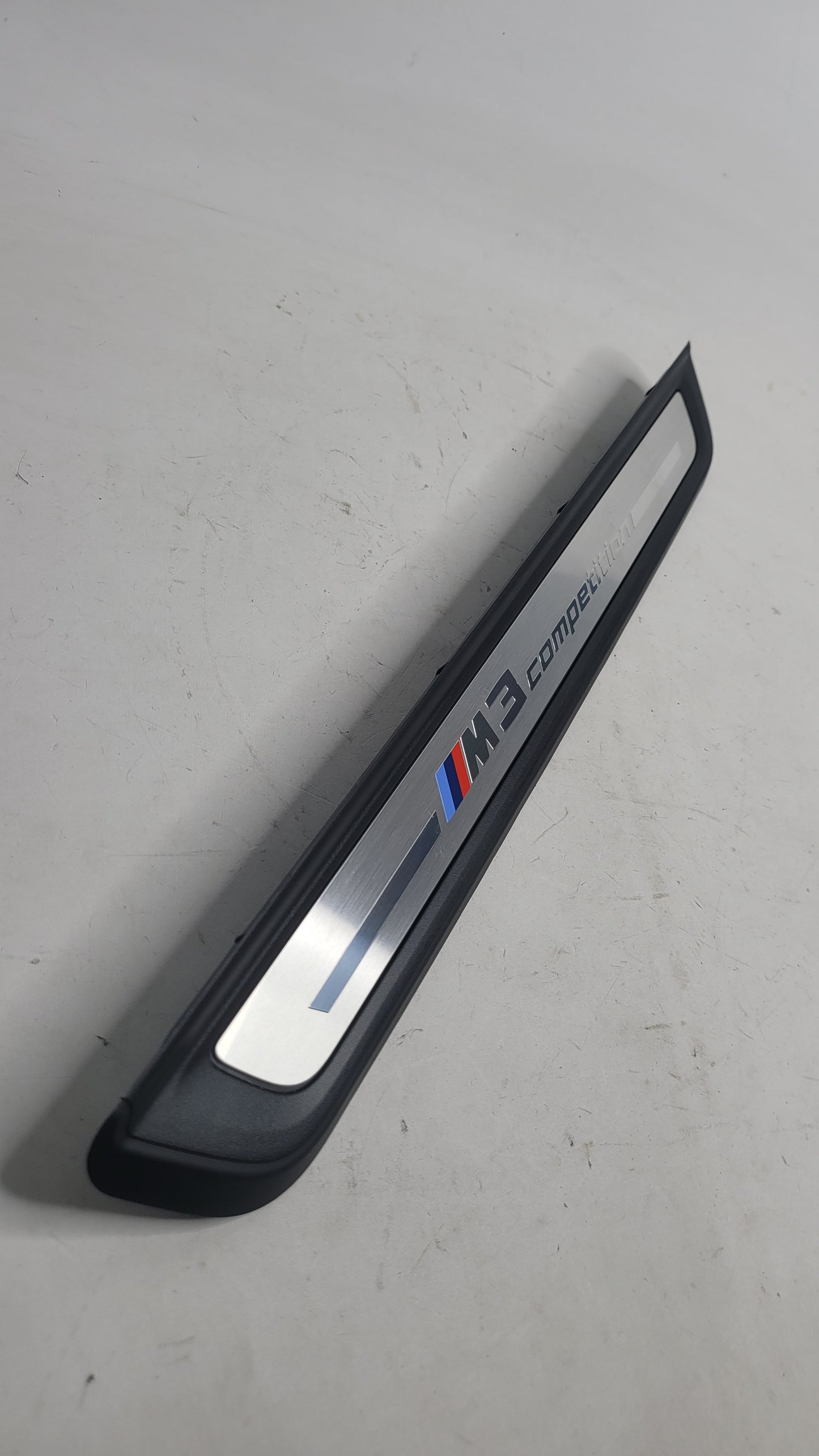 BMW G80 M3 COMPETITION OEM FRONT DOOR SILL KICK PLATE 9451626-01 - MPerformance.parts