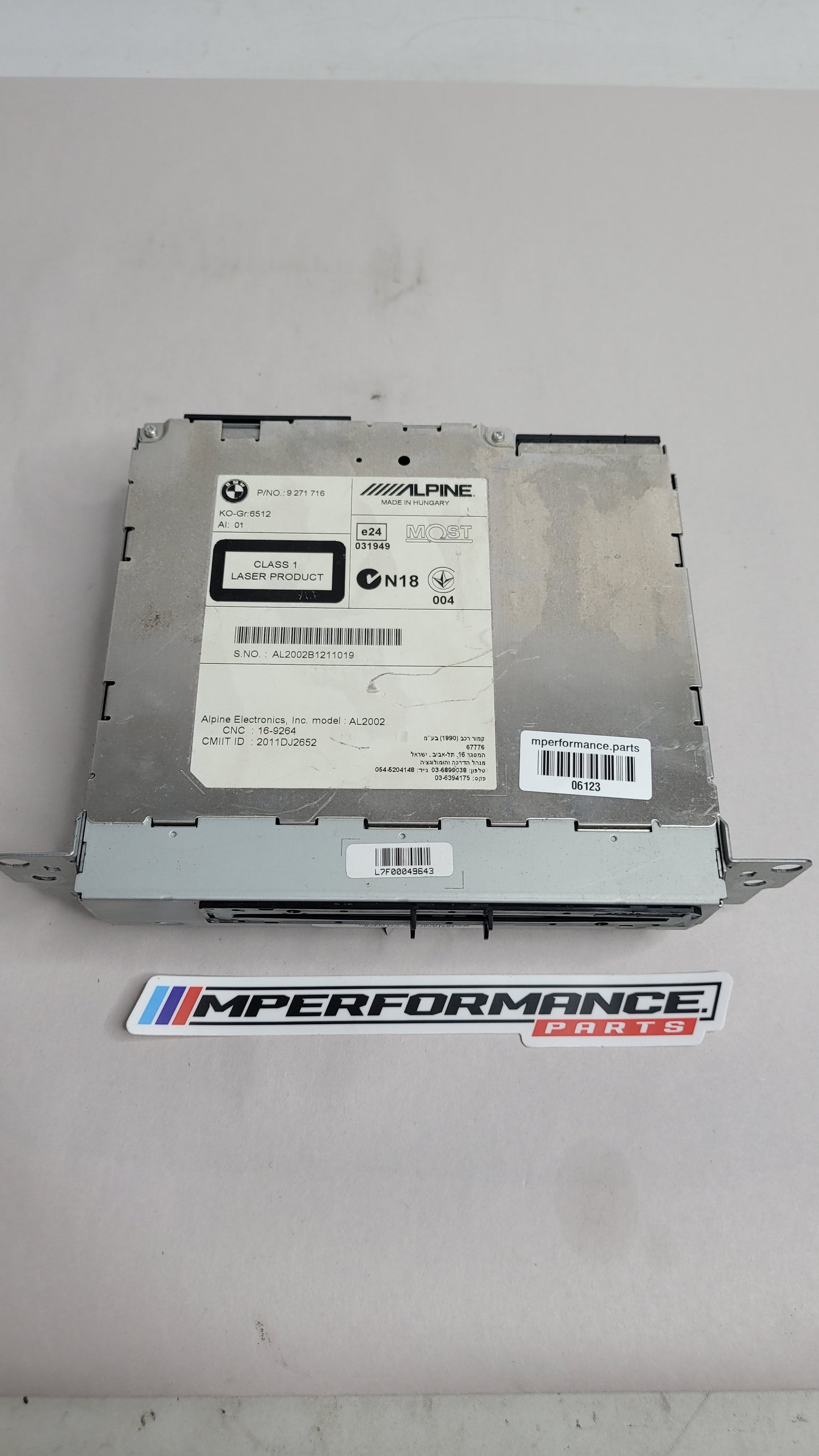 BMW 3 SERIES F30 STEREO HEAD UNIT ALPINE NAV - 9271716 - MPerformance.parts