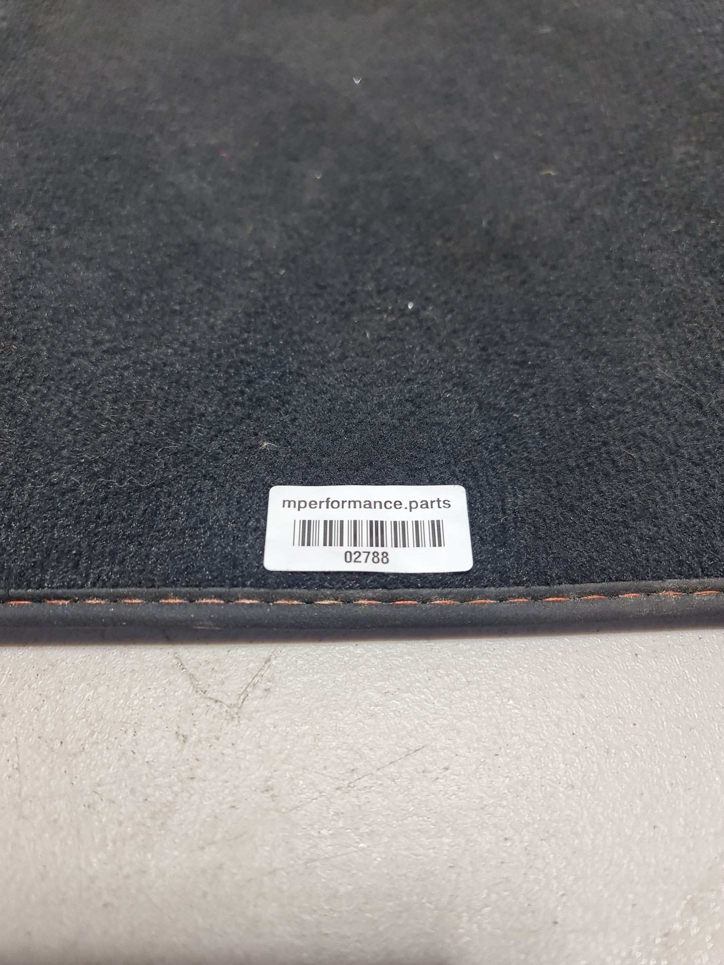 BMW 2 SERIES FLOOR MATS M2 2 Door Coupe 14-21 10648011 Orange Stitching - MPerformance.parts