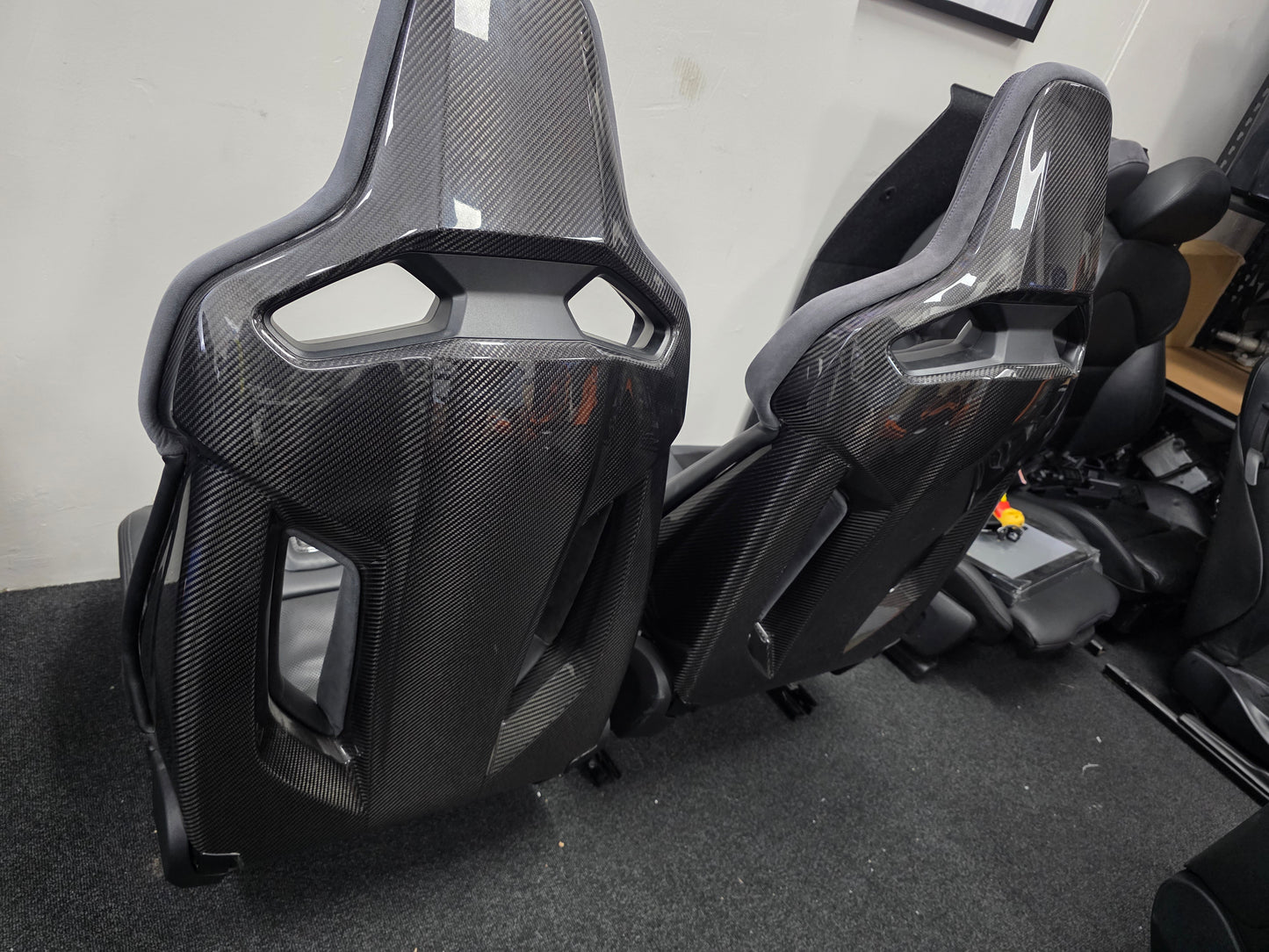 BMW G80 M3 Black Leather Carbon Bucket Seats - MPerformance.parts