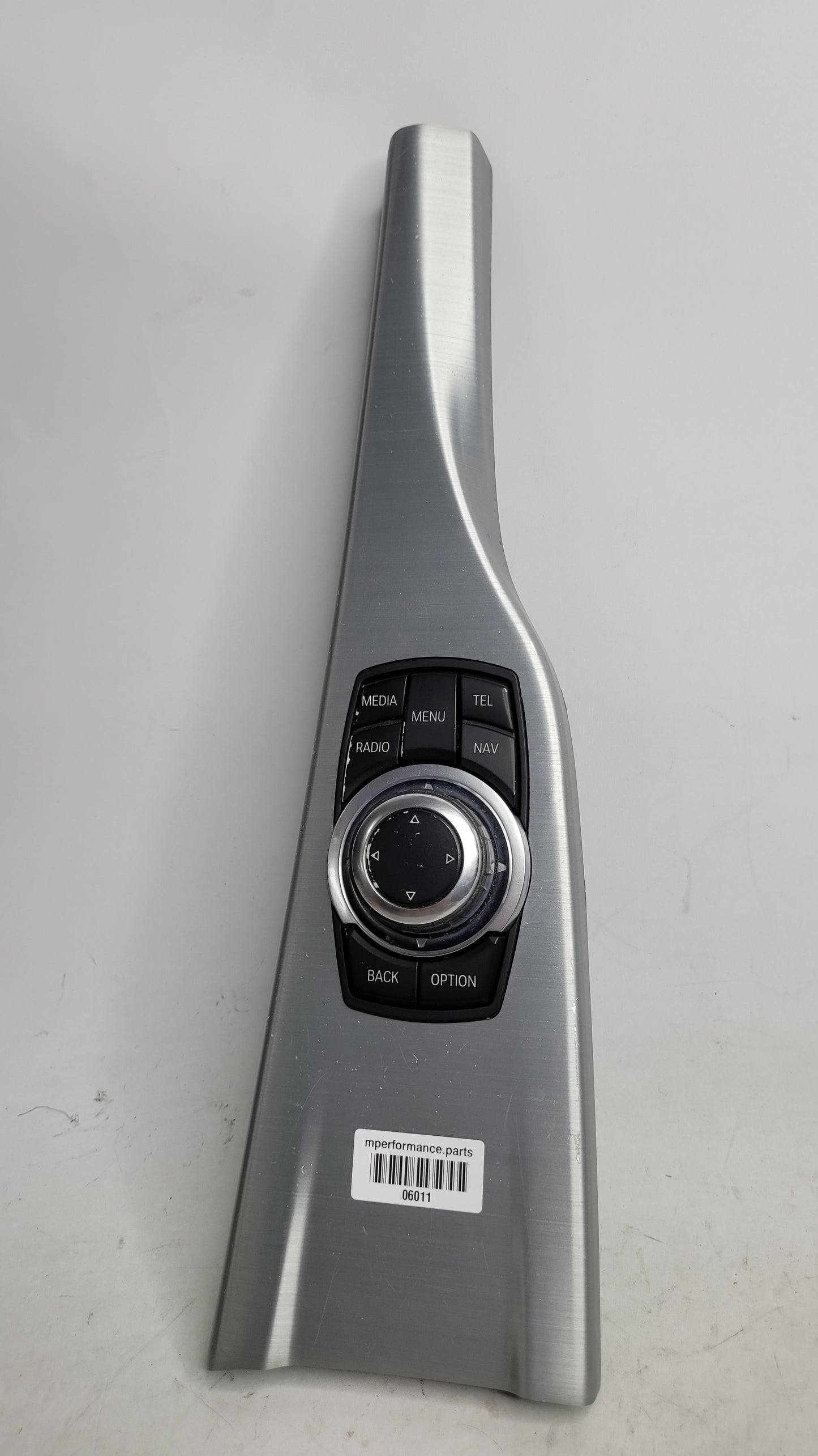 9267955 11-17 BMW 3 Series iDrive Media Navigation Controller Switch Knob With Brushed Metal Trim - MPerformance.parts