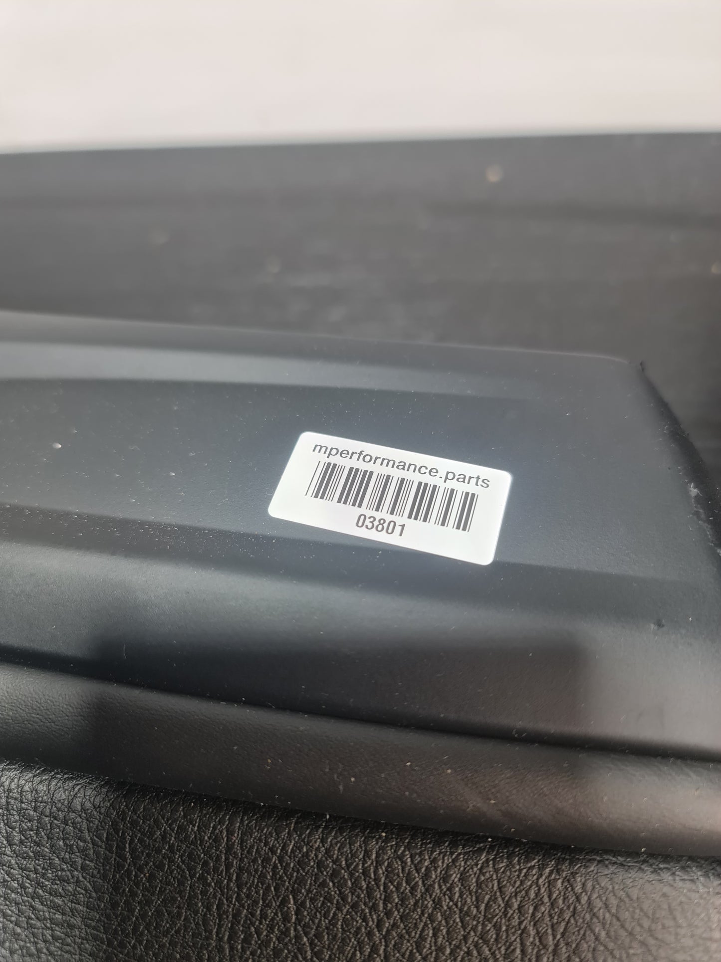 15-18 OEM BMW F82 M4 Rear Passenger Door Card Panel Leather White Stitching - MPerformance.parts