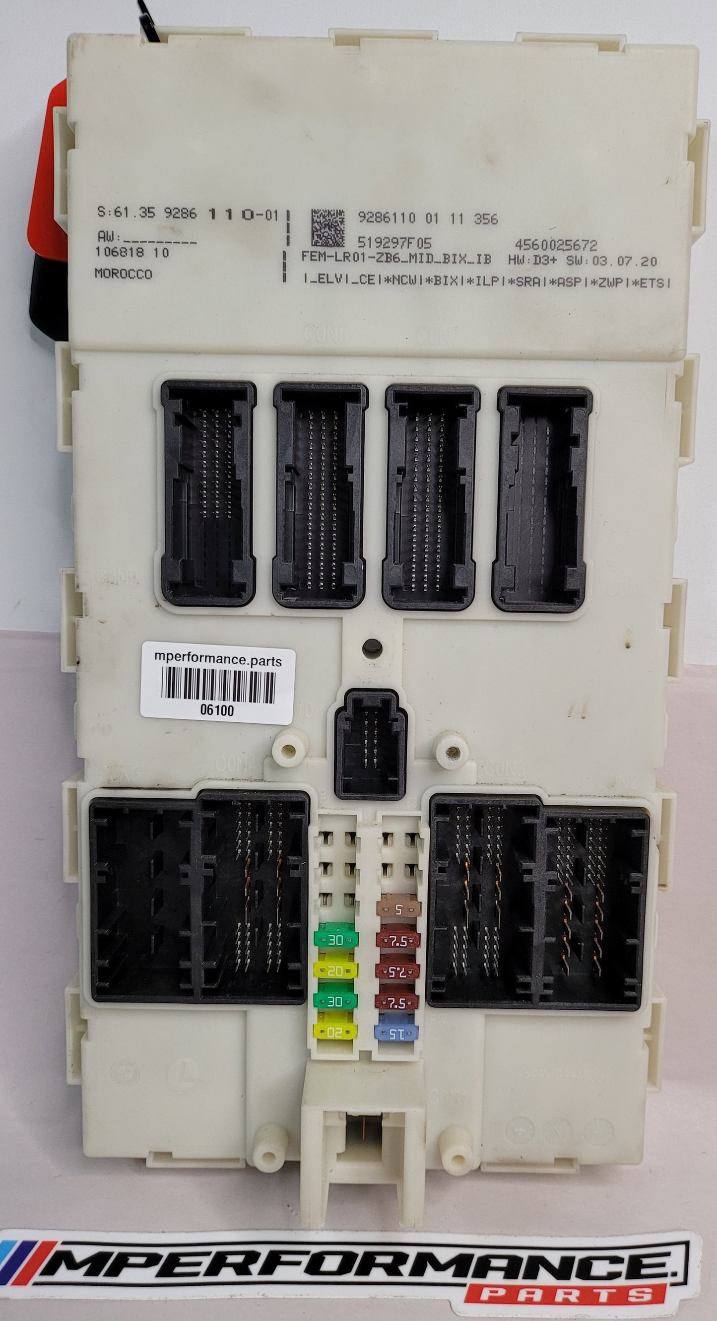 BMW F20 F21 F30 F31 F32 F80 Body Control Comfort Module Unit FEM ECU LR01 + key 9286110 - MPerformance.parts