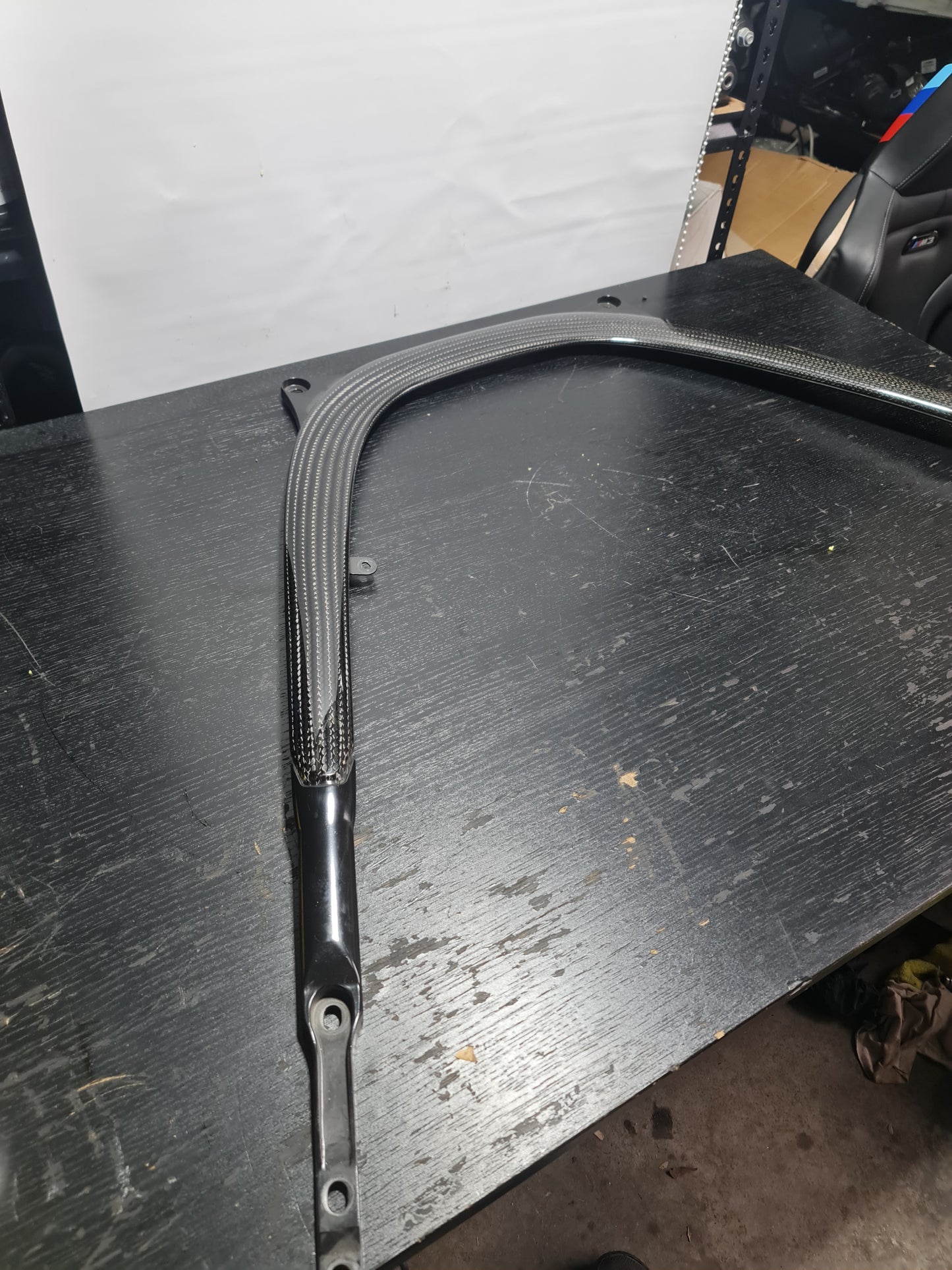 BMW F80 M3 F82 M4 Factory Front U-Shaped Carbon Fiber Brace CFRP - MPerformance.parts