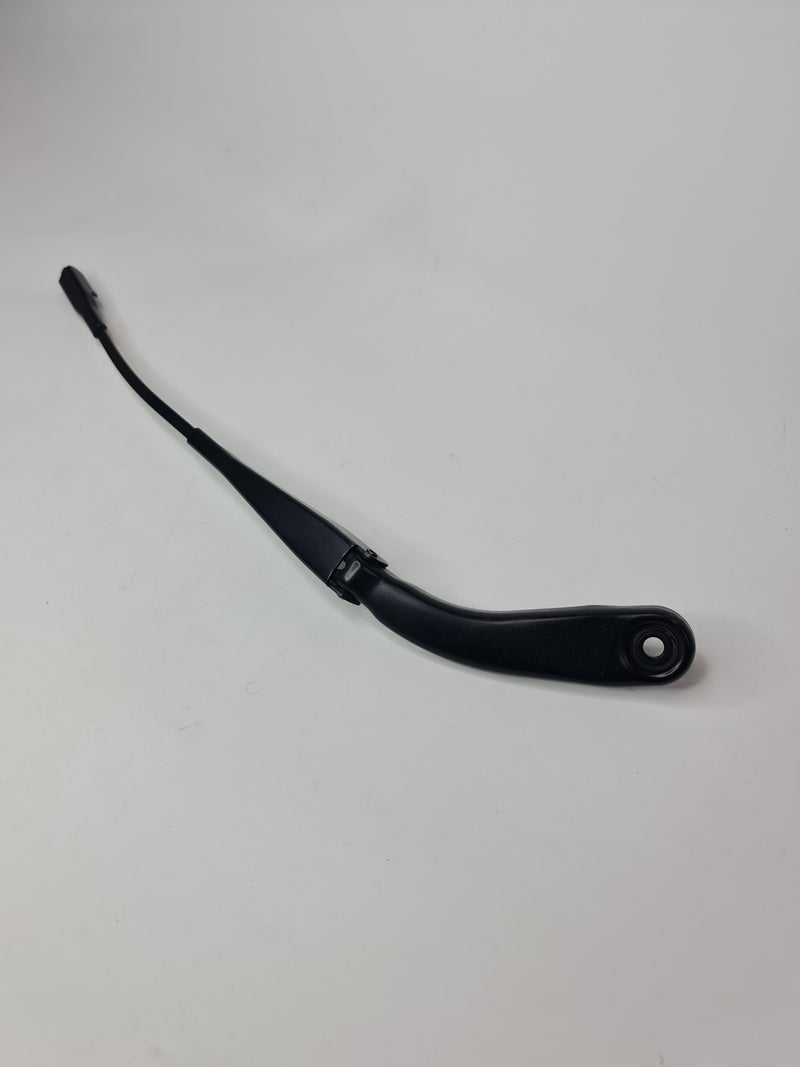 BMW F30 330E 2016-2018 front windscreen wiper arm, genuine replacement part with metal and rubber components.