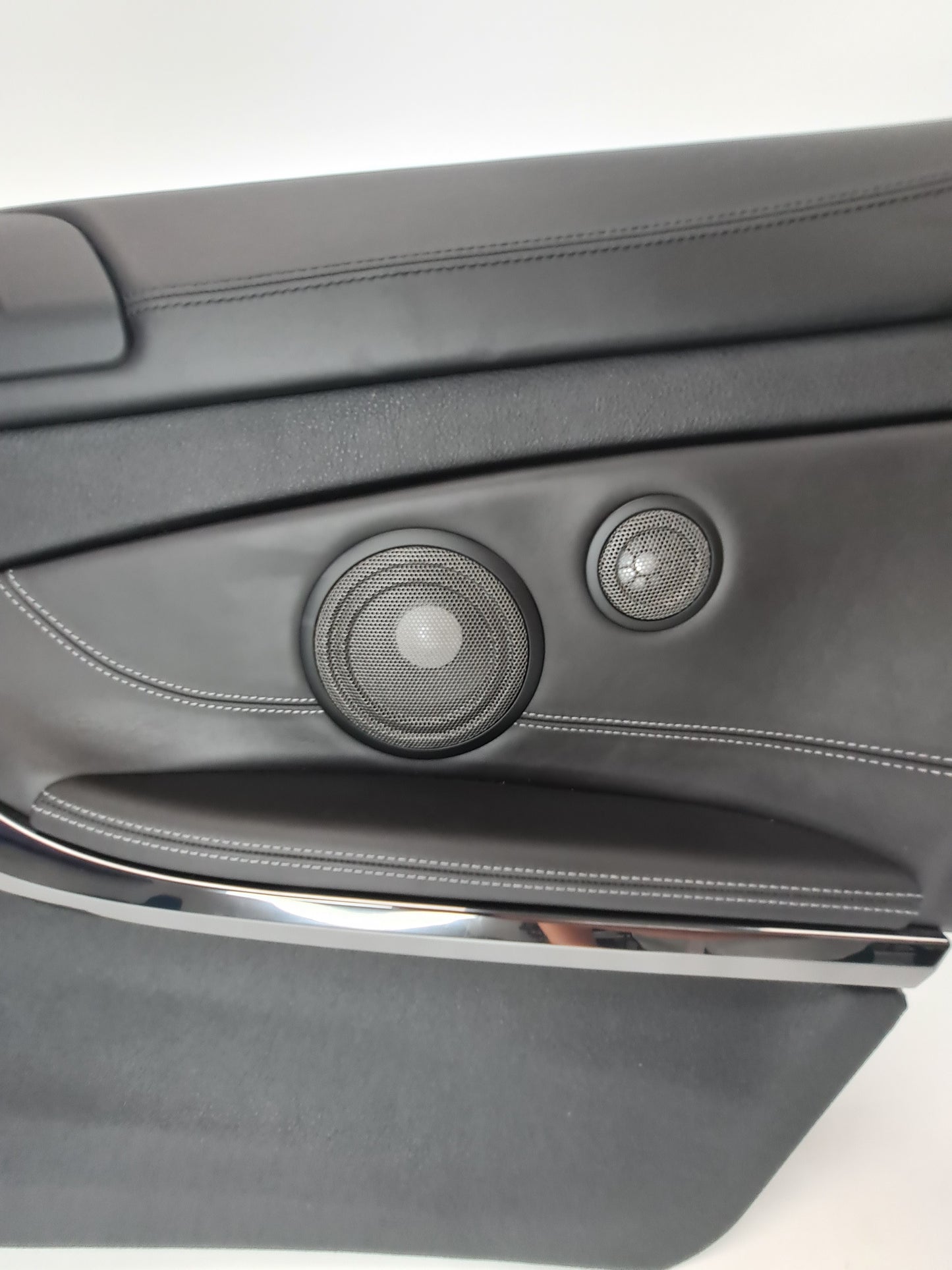 Right Rear Lateral Trim Panel Cover Merino Leather Black BMW OEM F82 M4