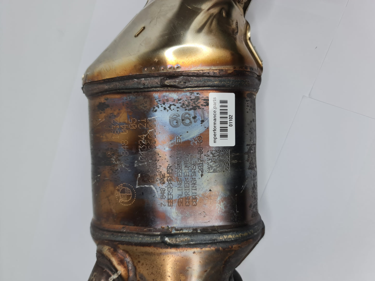 BMW M4 F82 2014 Rear Exhaust Cat Catalytic Converter 7848042 J217 - MPerformance.parts