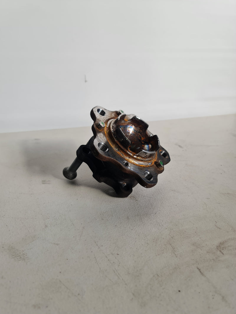 BMW front wheel hub with bearing, model 2015-2020, showing the wheel hub assembly with integrated bearing for vehicles.